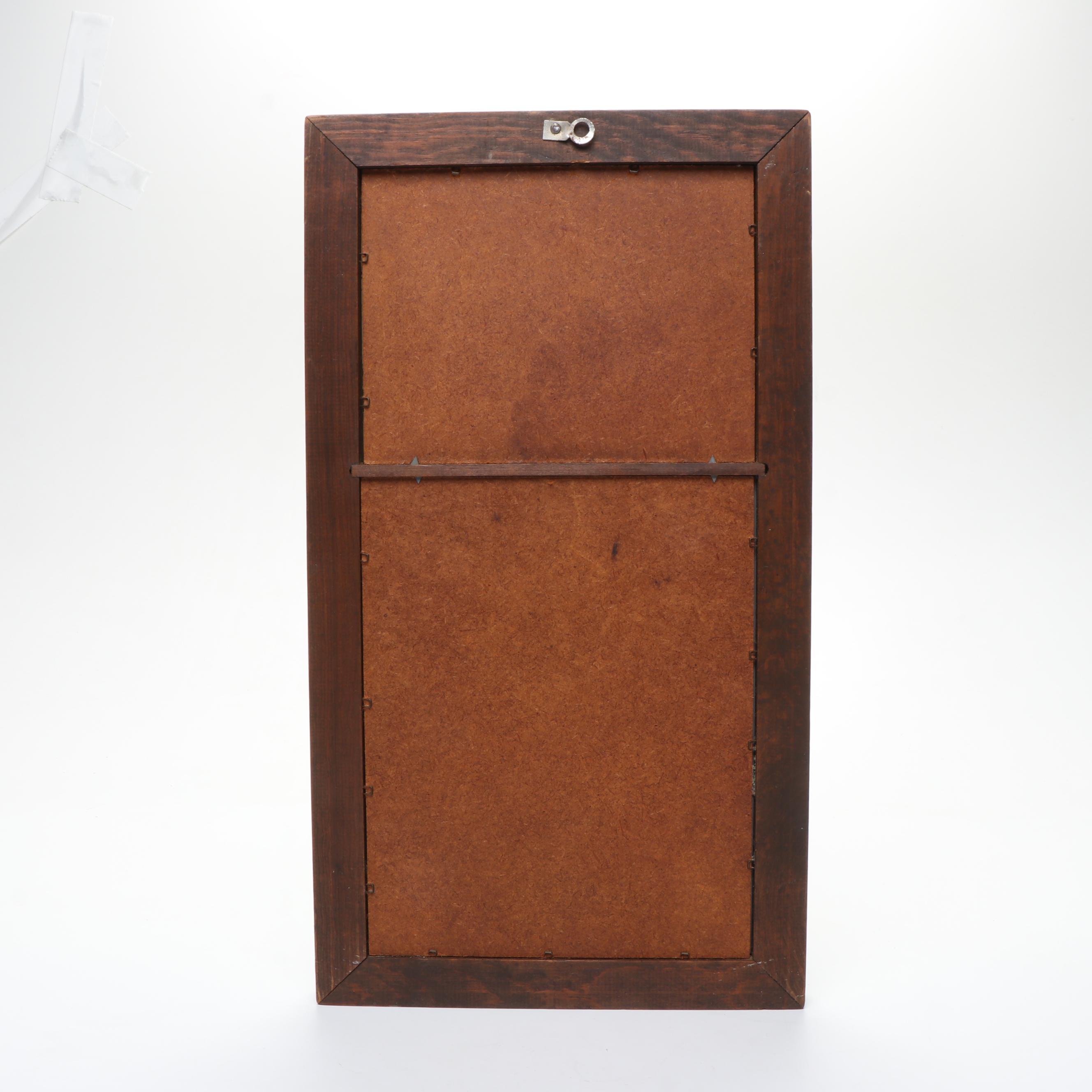 American Empire Style Trumeau with Currier & Ives "New England Winter Scene"