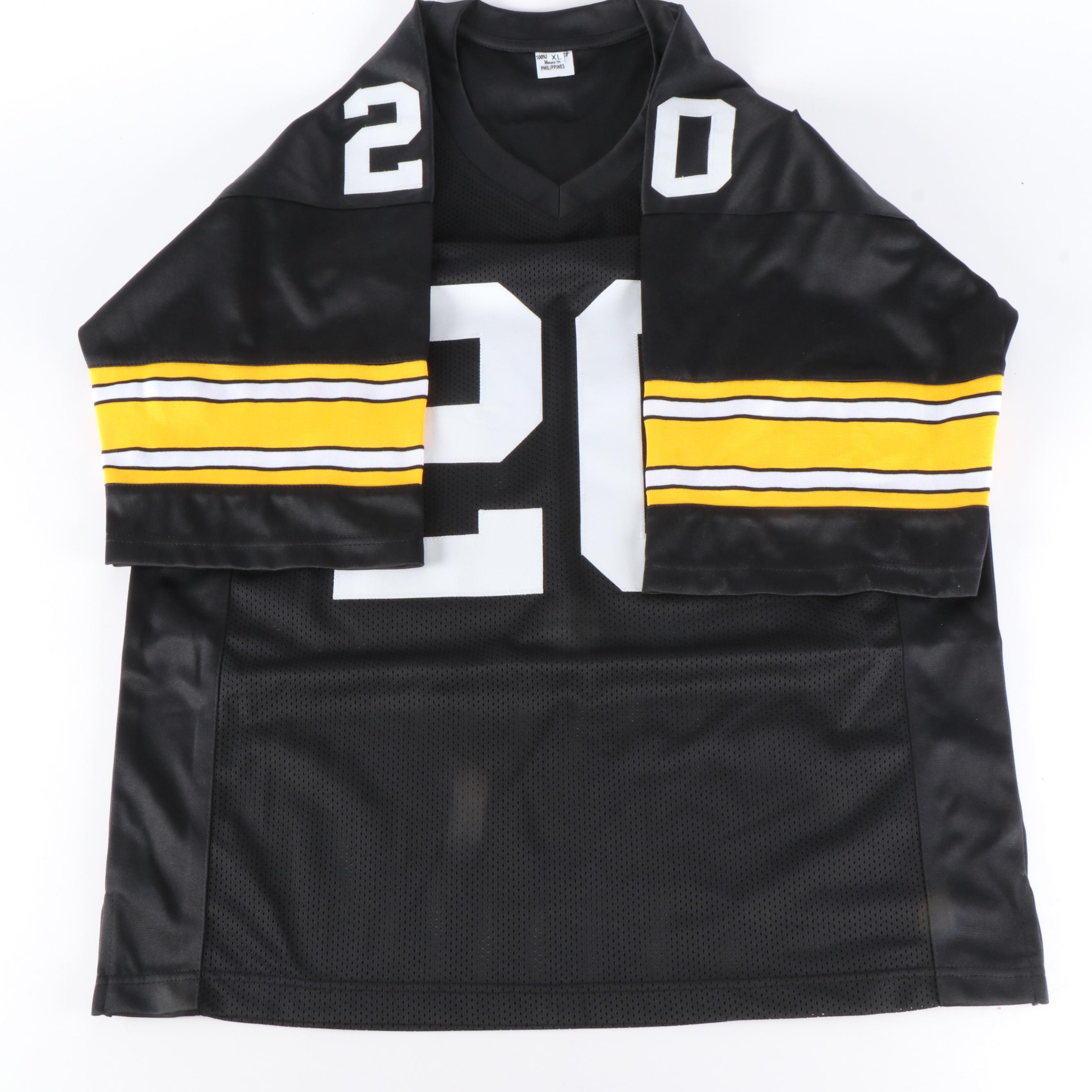 Rocky Bleier Signed "4 x SB Champs" Pittsburgh Steelers Football Jersey, Beckett