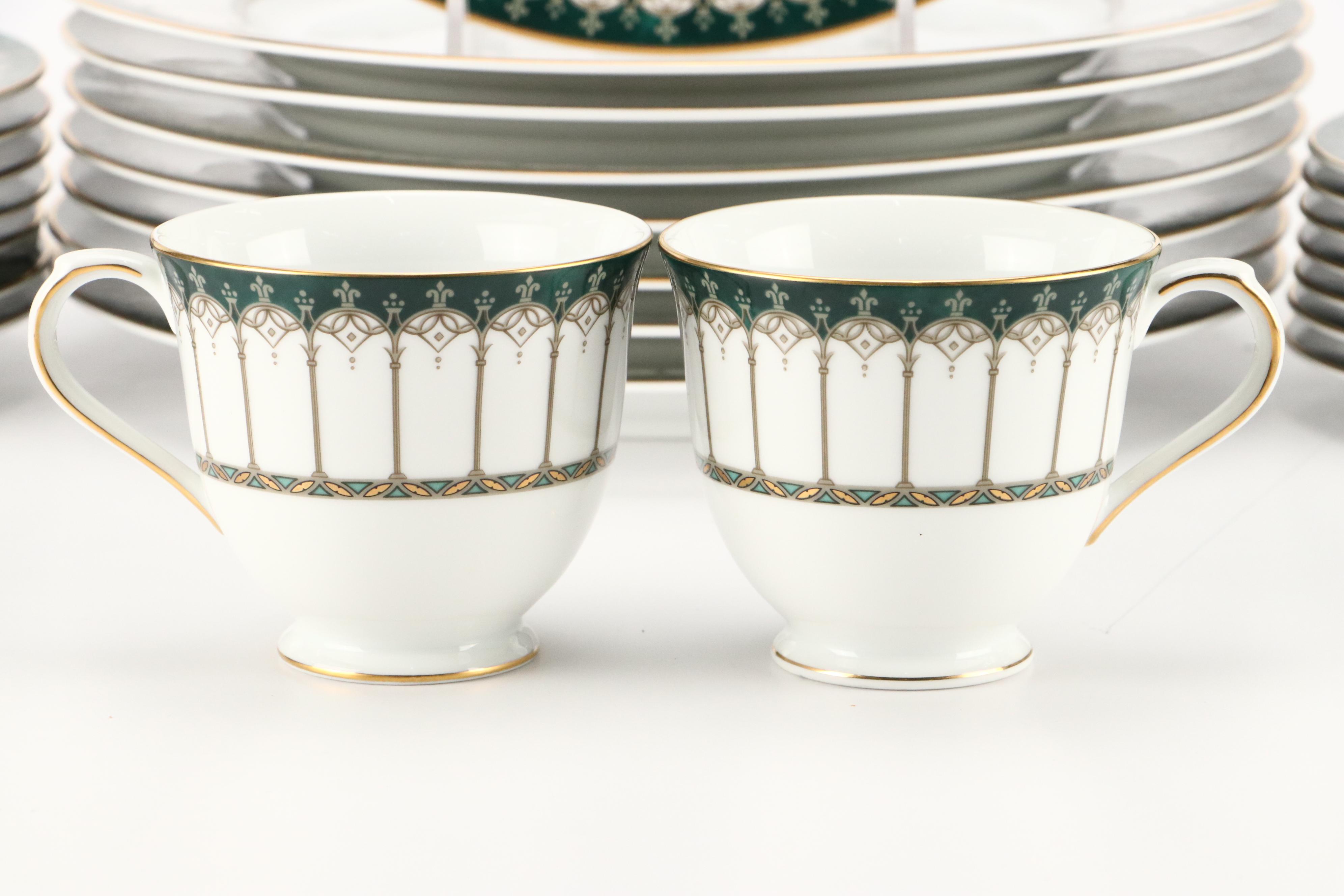 Nikko "Emeraude" Bone China Dinnerware, 1995–2003