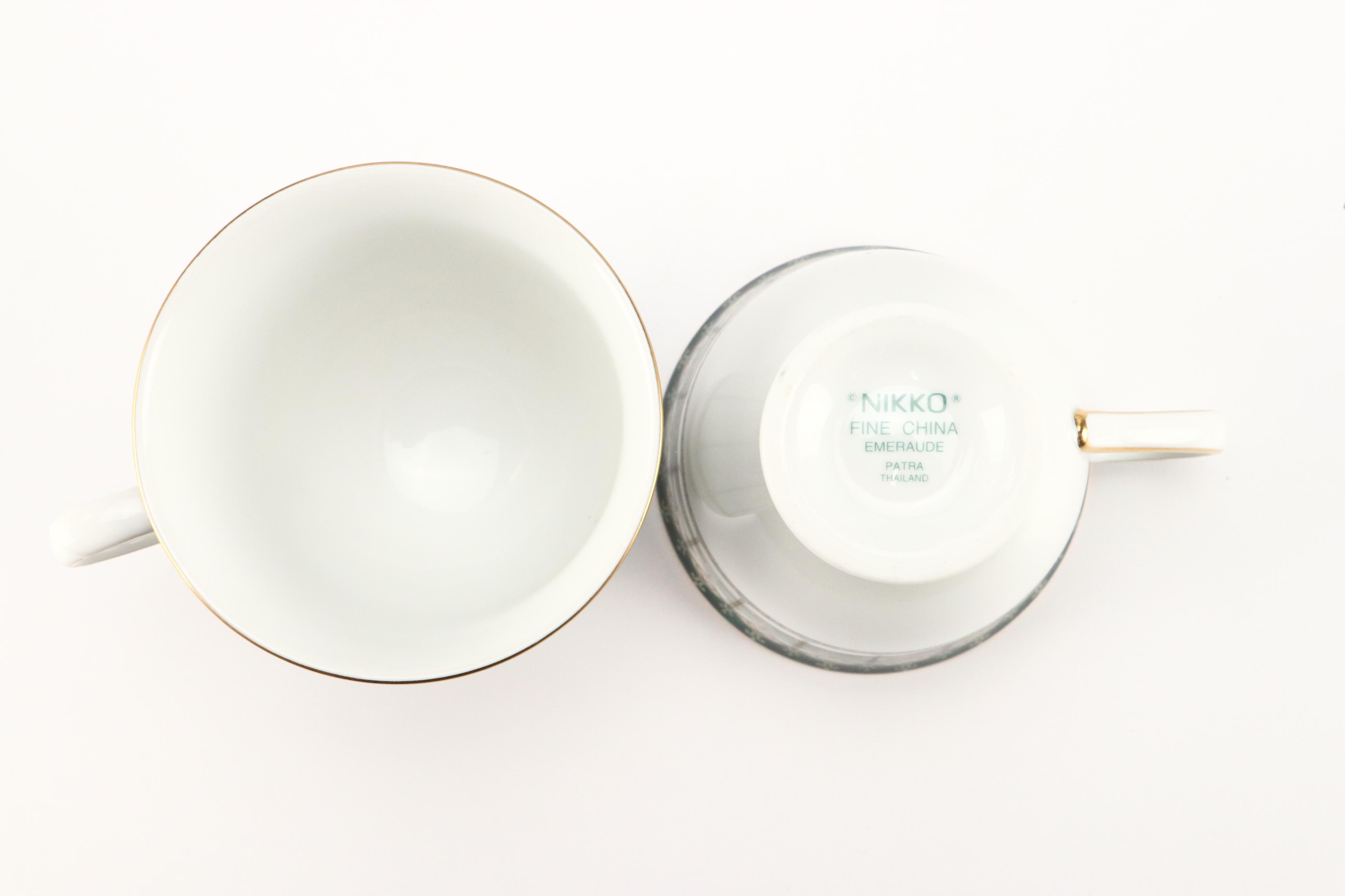 Nikko "Emeraude" Bone China Dinnerware, 1995–2003
