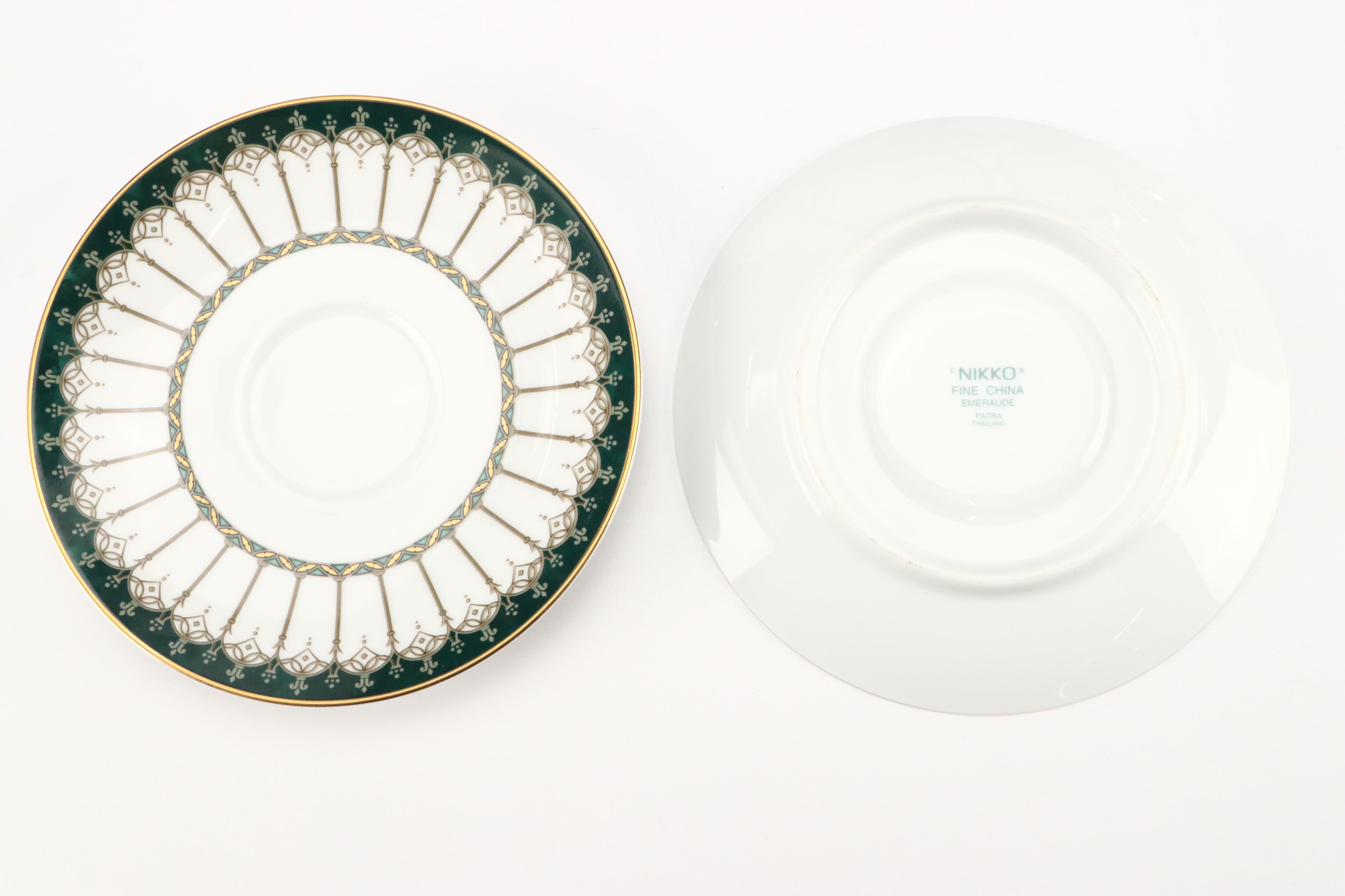 Nikko "Emeraude" Bone China Dinnerware, 1995–2003