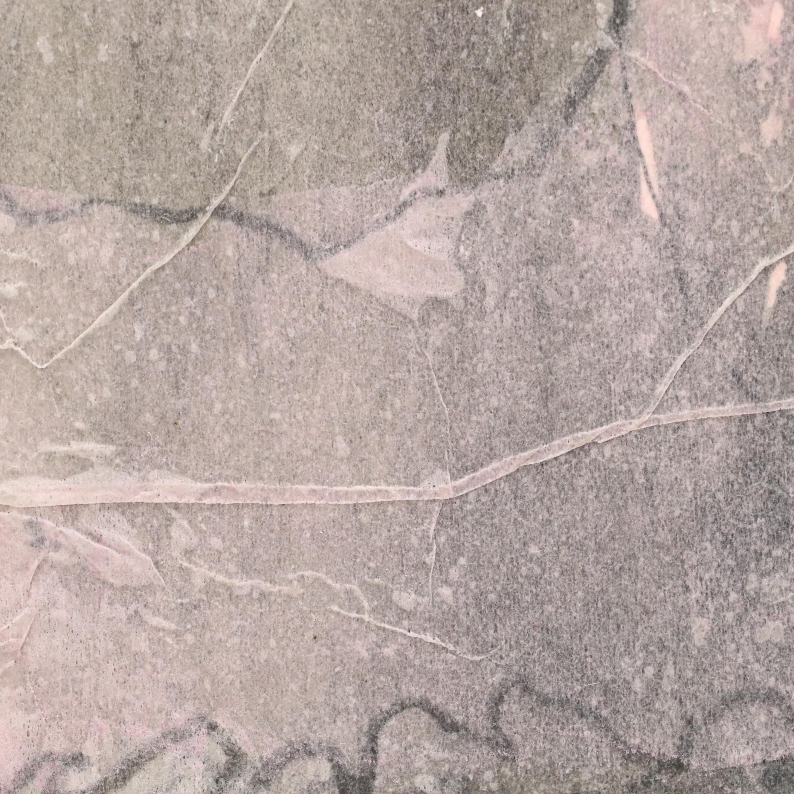 Figural Mixed Media Painting of Woman in Pink Dress