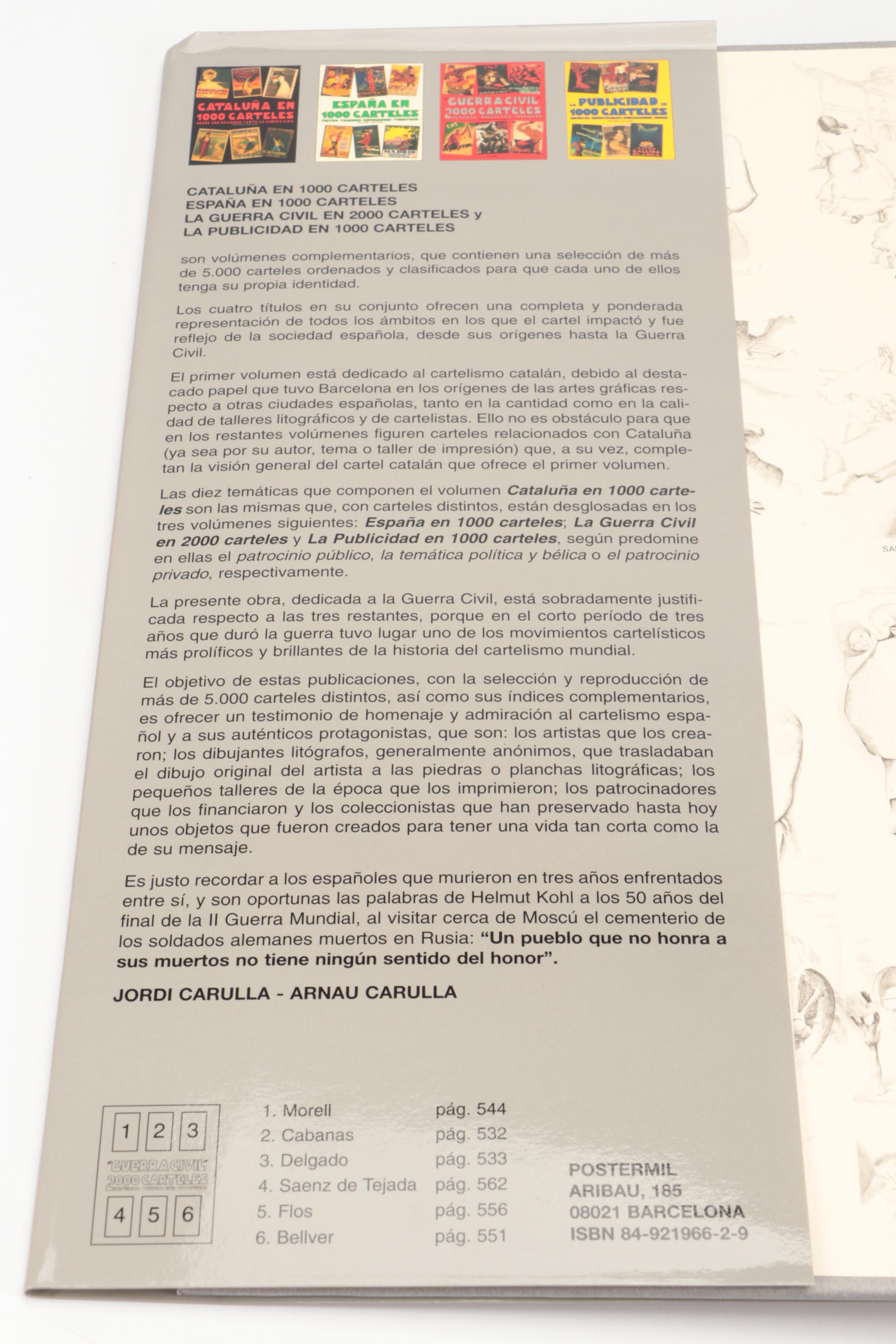 "La Guerra Civil en 2000 Carteles" Box Set by Jordi and Arnau Carulla, 1997