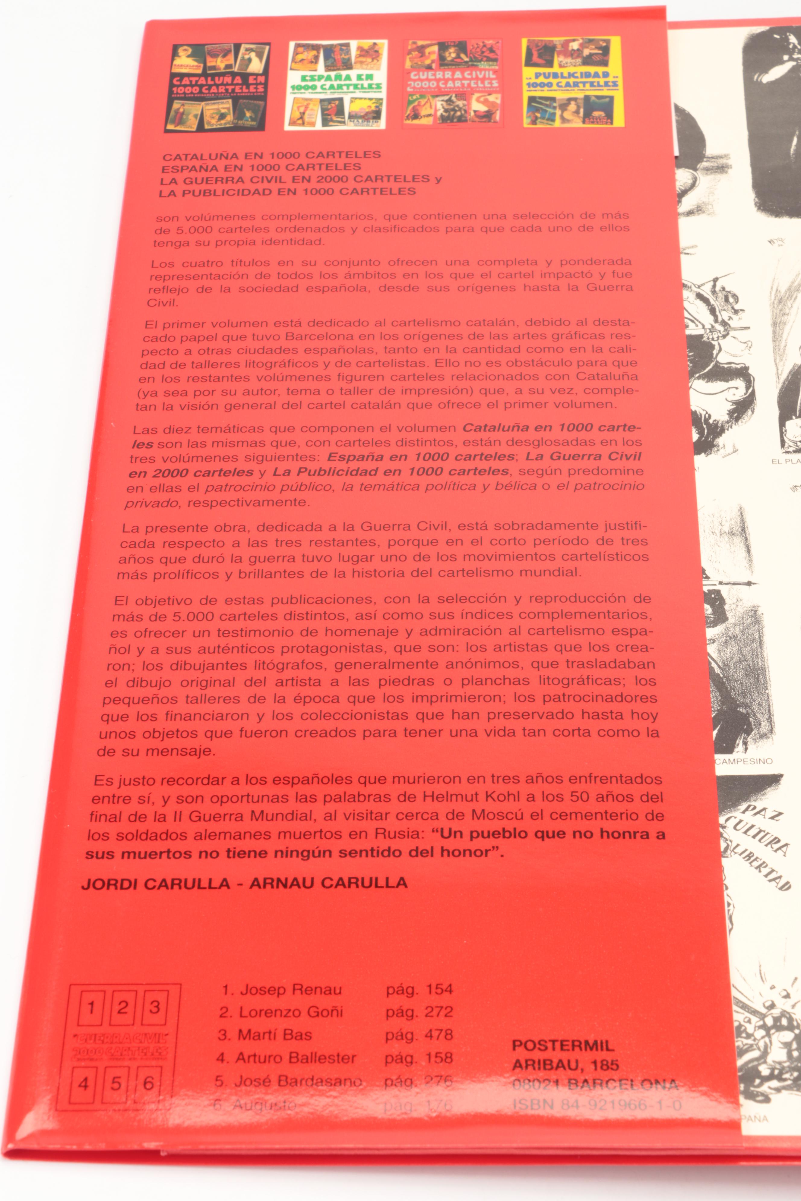 "La Guerra Civil en 2000 Carteles" Box Set by Jordi and Arnau Carulla, 1997