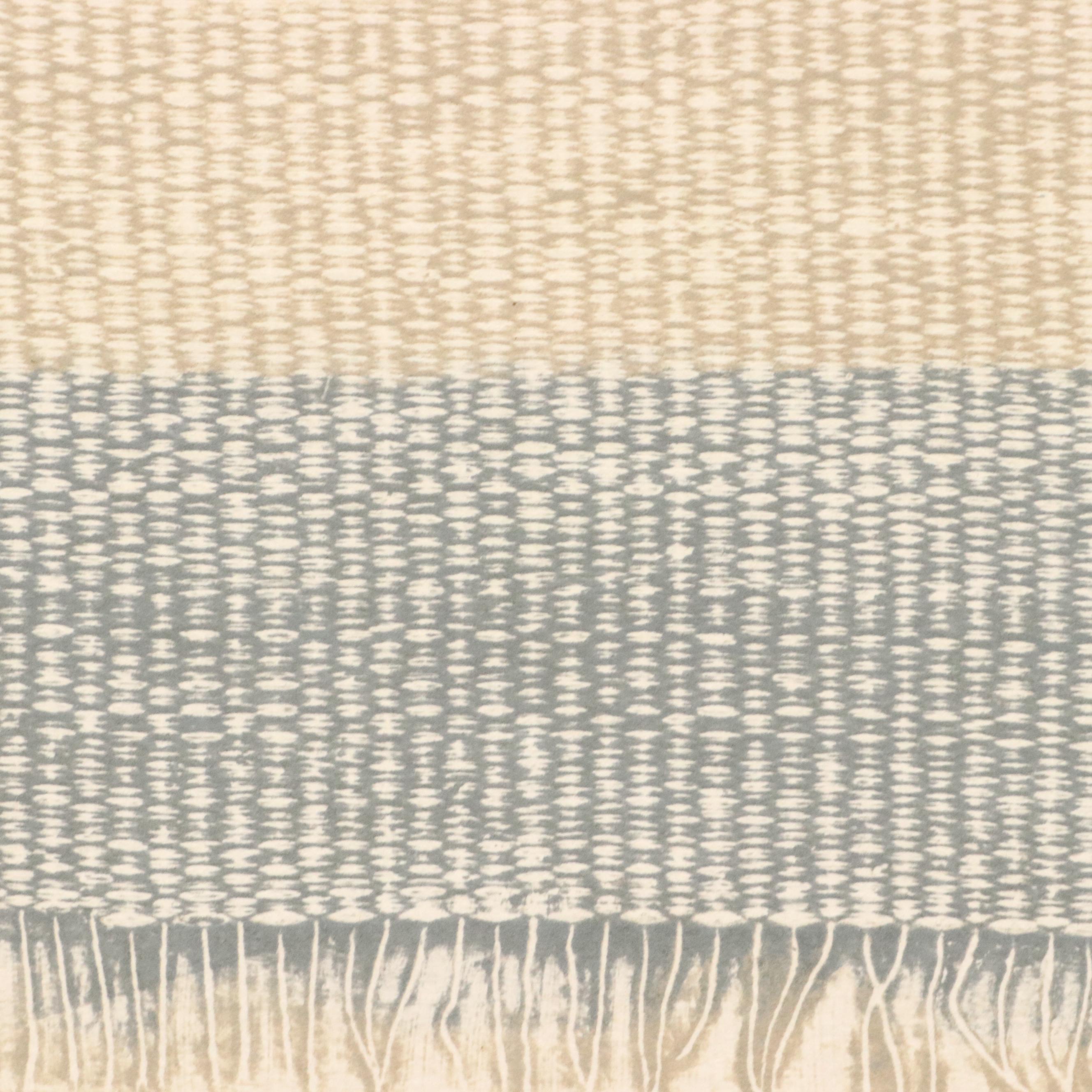 S. Clemons Mixed Media Relief Print "Letter from Abroad," 1984