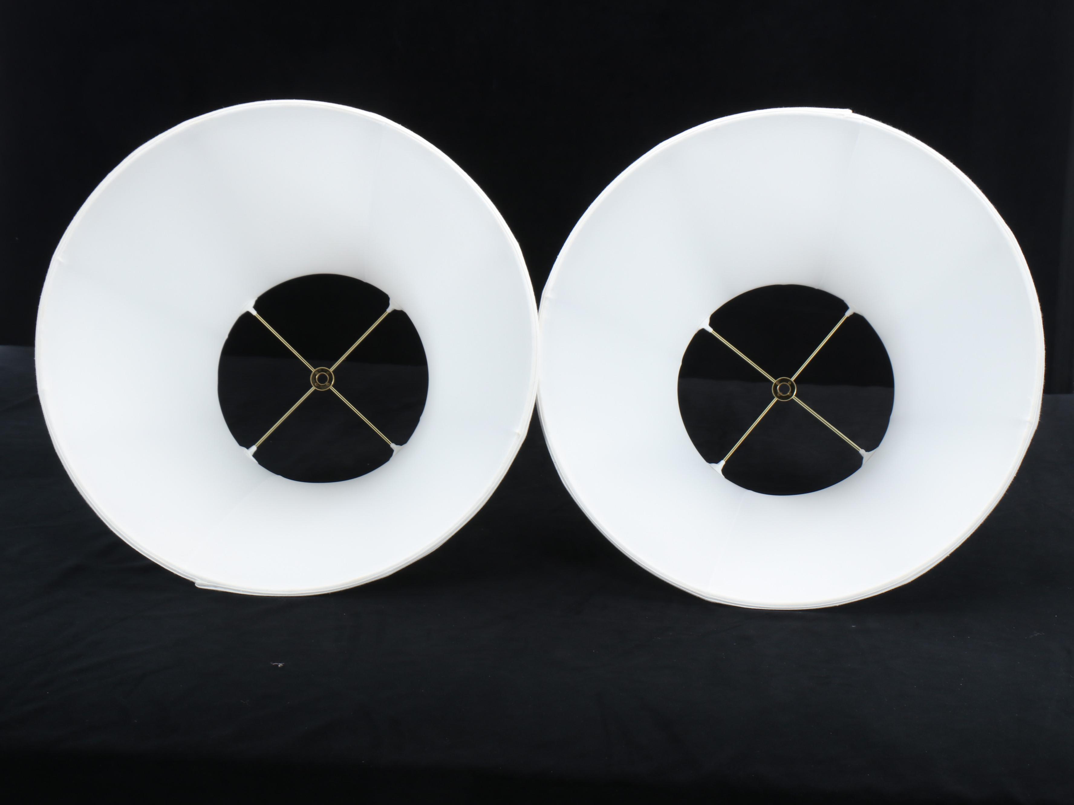 Waterford Crystal "Glandore" Table Lamps with Silk Shades