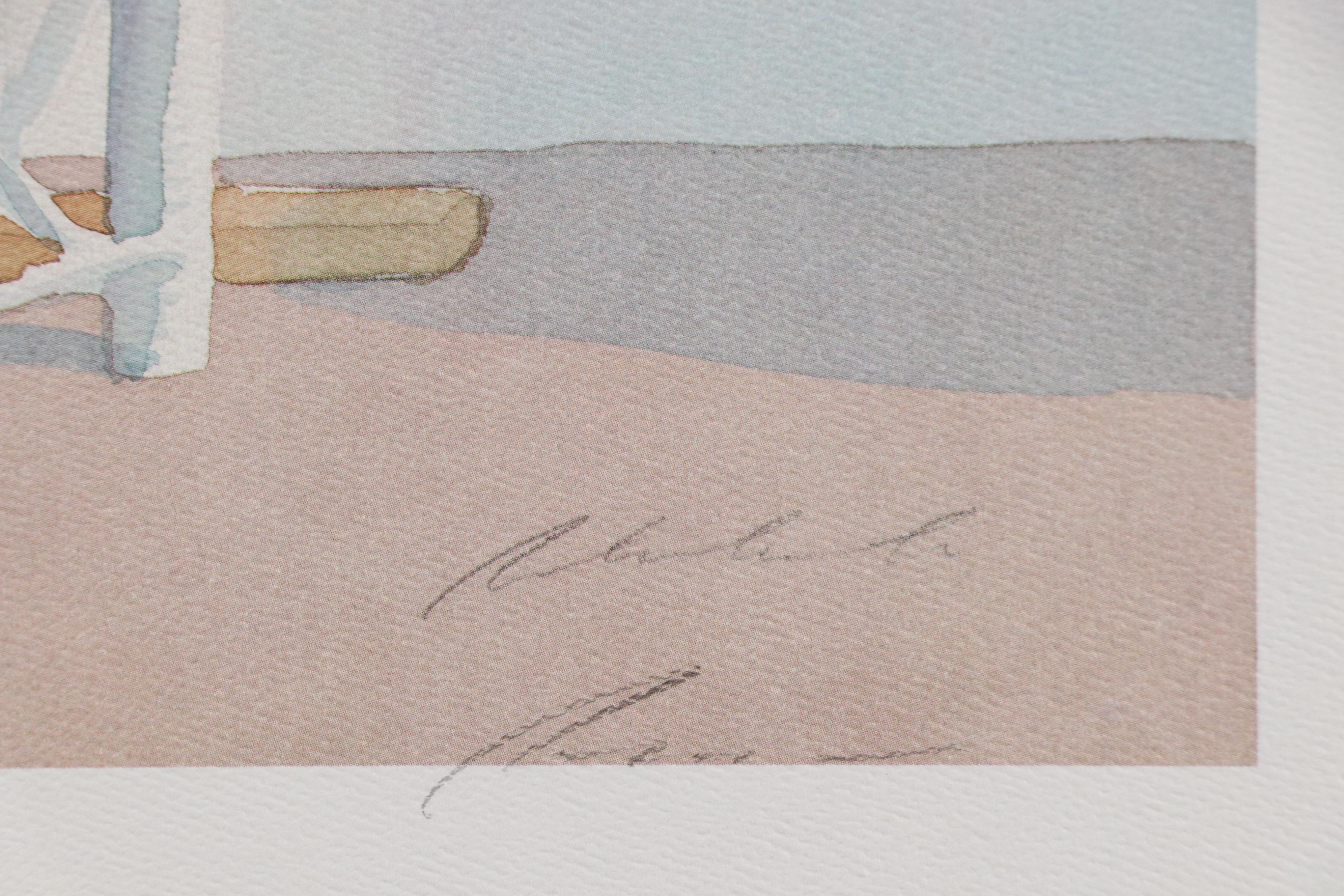 Robert White "Nursery" and Peter Wong "Lattice Garden" Offset Lithographs