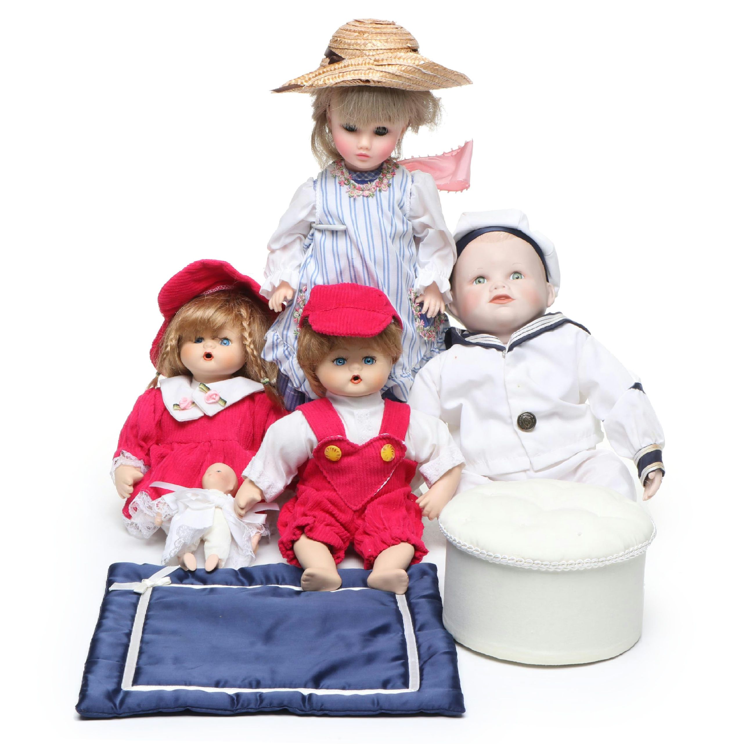 Yolanda Bello, Madame Alexander with Other Porcelain Dolls and Accessories