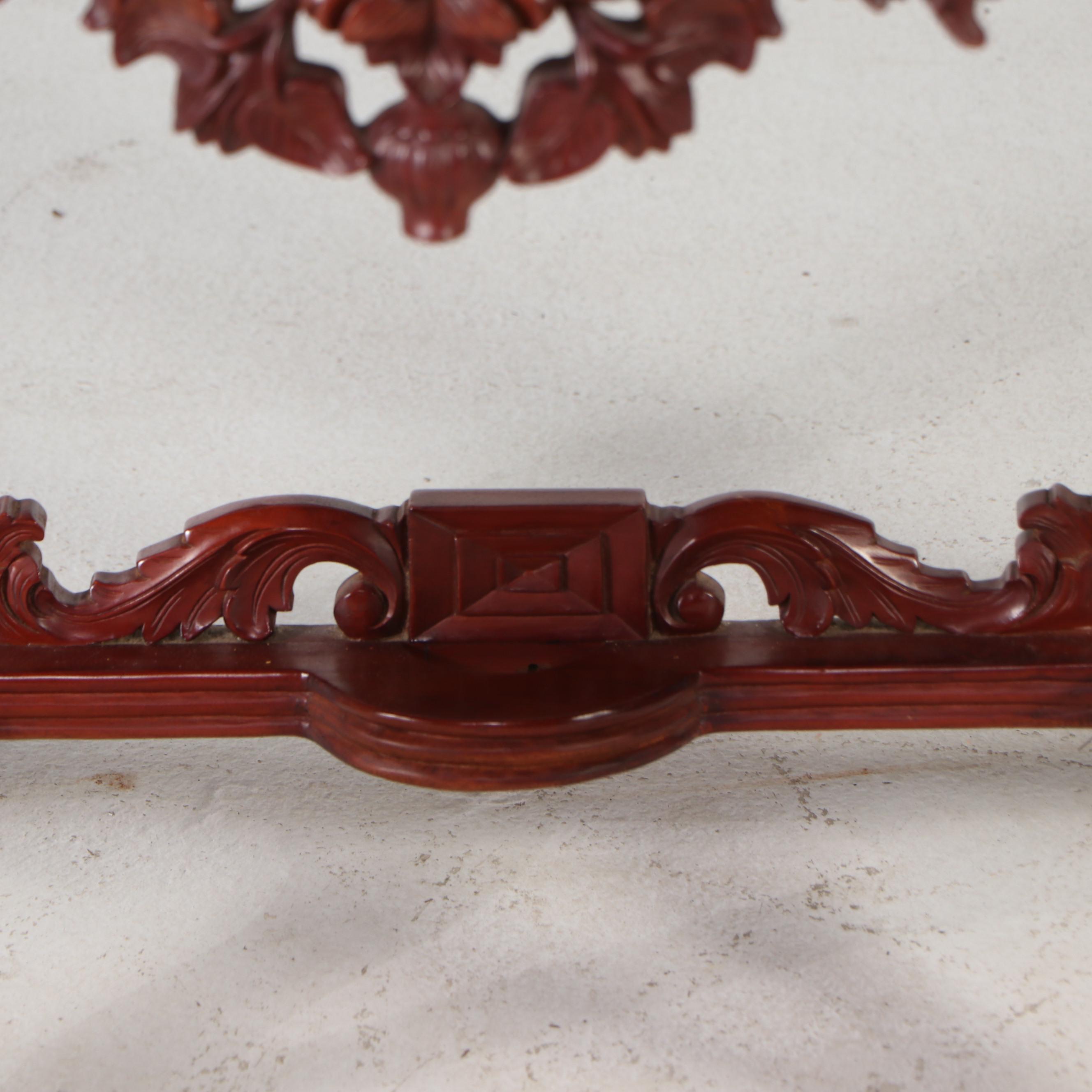 Louis XV Style Carved Mahogany Console Table