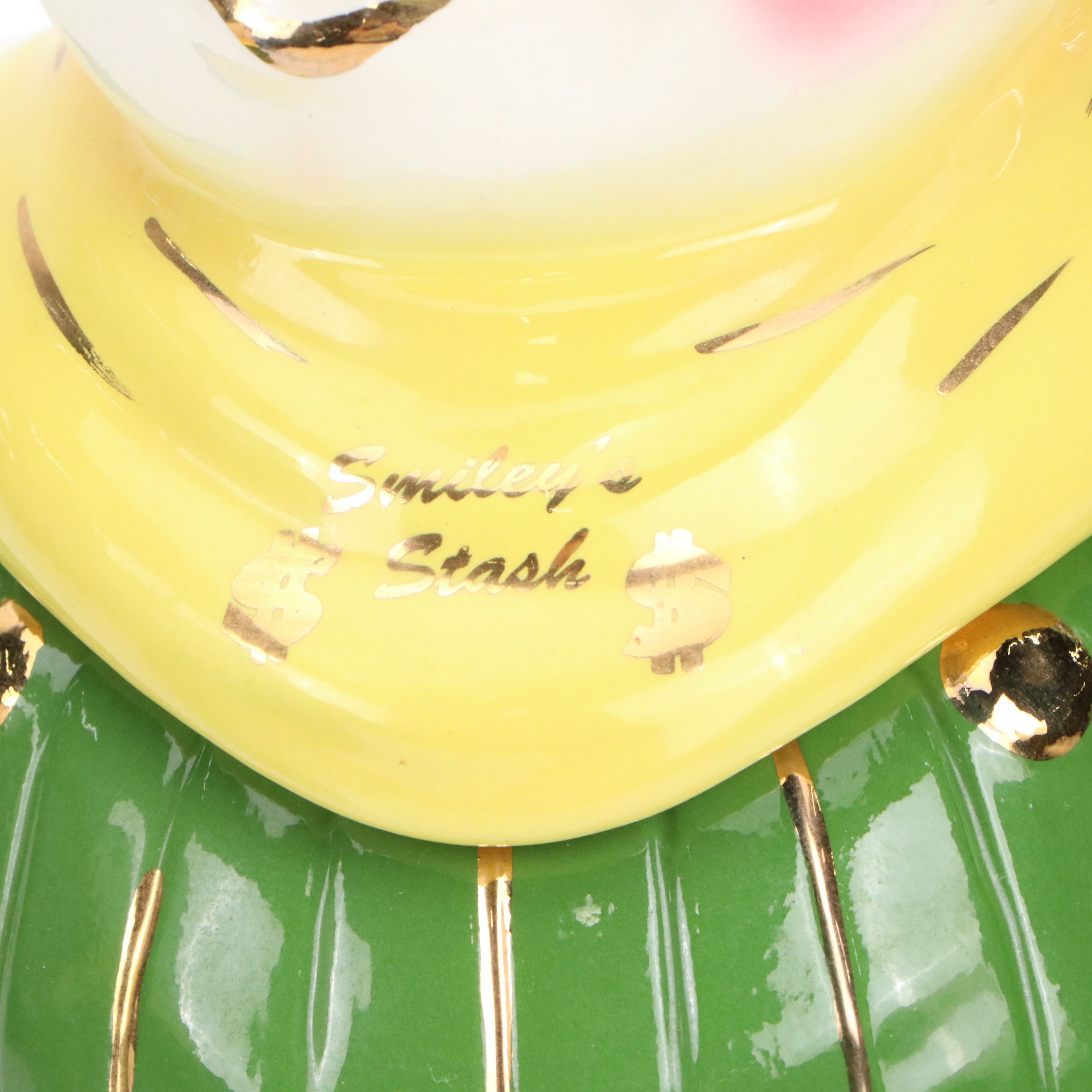 Mark Supnick "Windfall Winnie" and "Smiley's Stash" Ceramic Jars and Banks