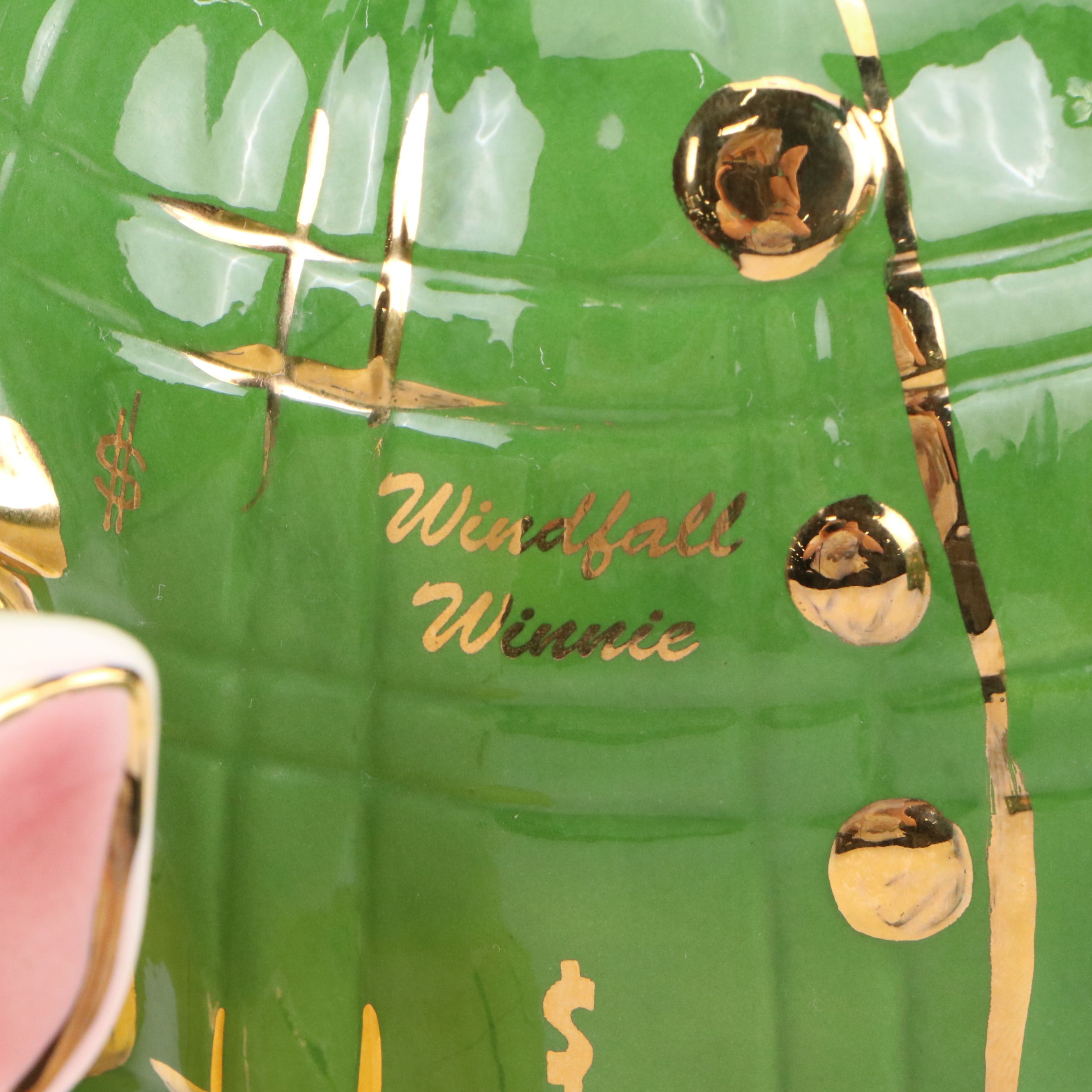 Mark Supnick "Windfall Winnie" and "Smiley's Stash" Ceramic Jars and Banks