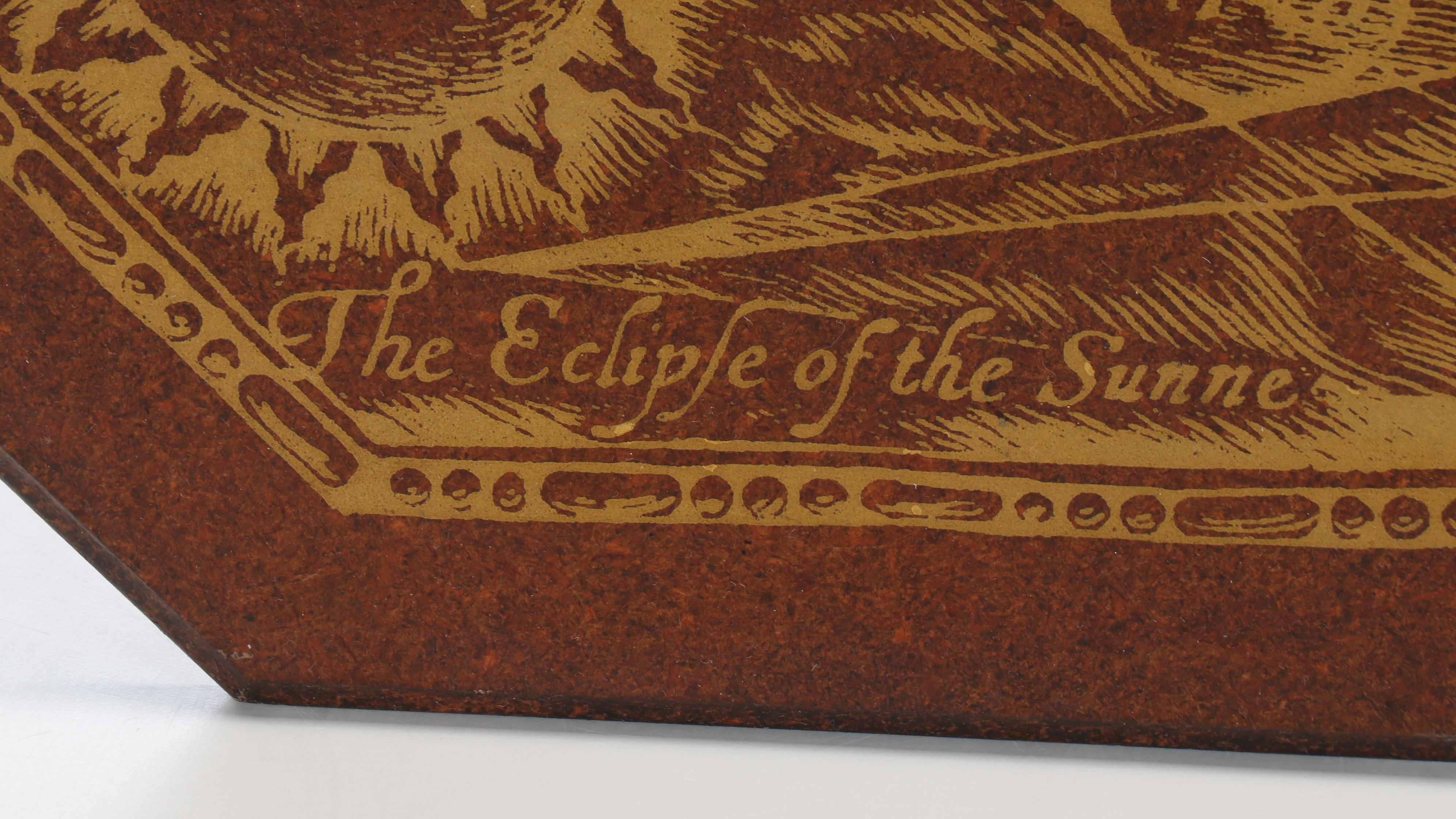 Wood and Gold Tone Metal Map of the World Wall Hanging