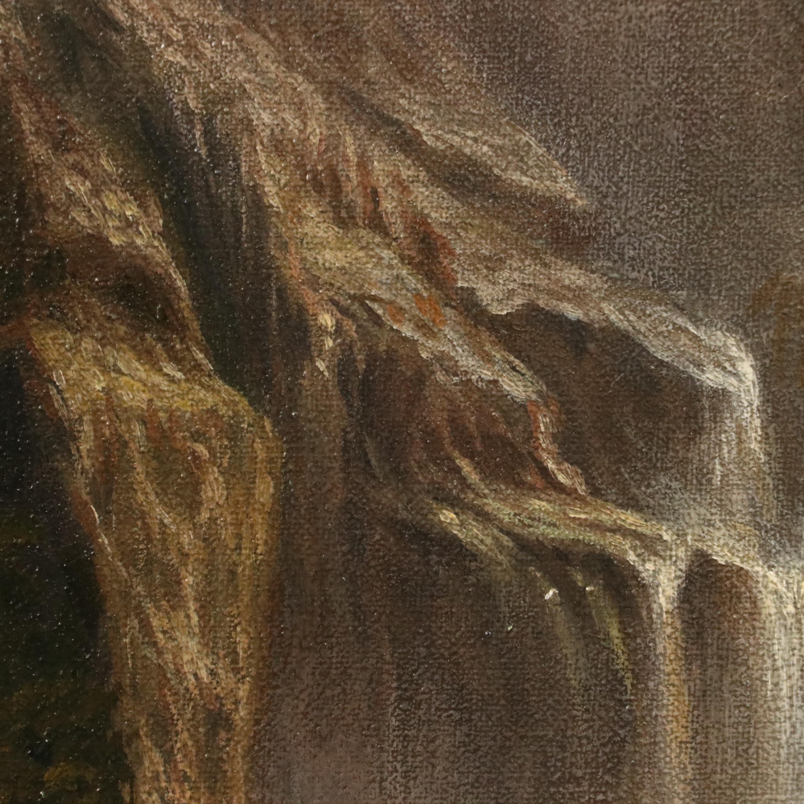 Oil Painting of Sierra Nevada Landscape After Bierdstadt