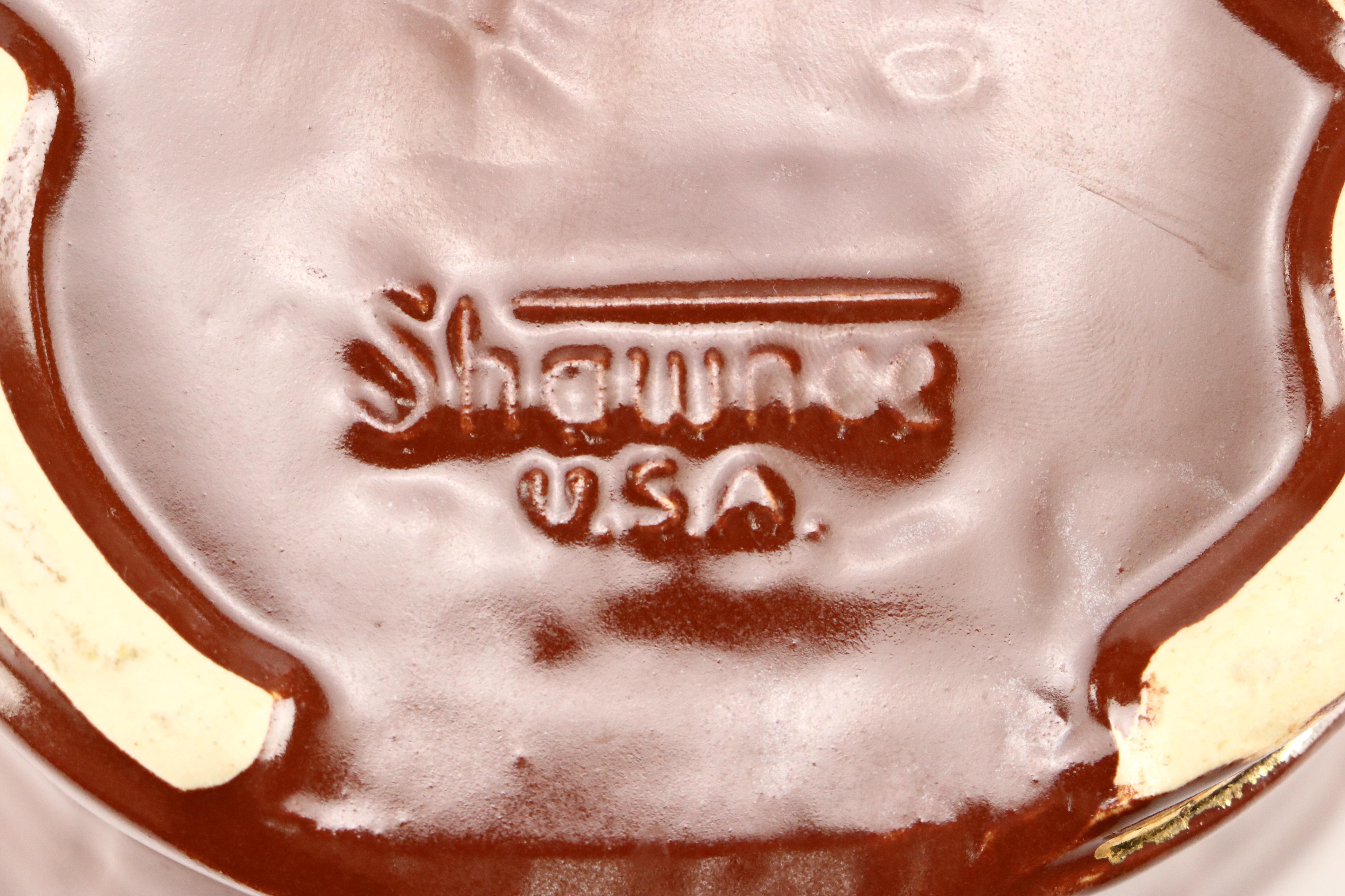 Shawnee Pottery "Winnie Pig" Gilt Ceramic Cookie Jars and Coin Banks