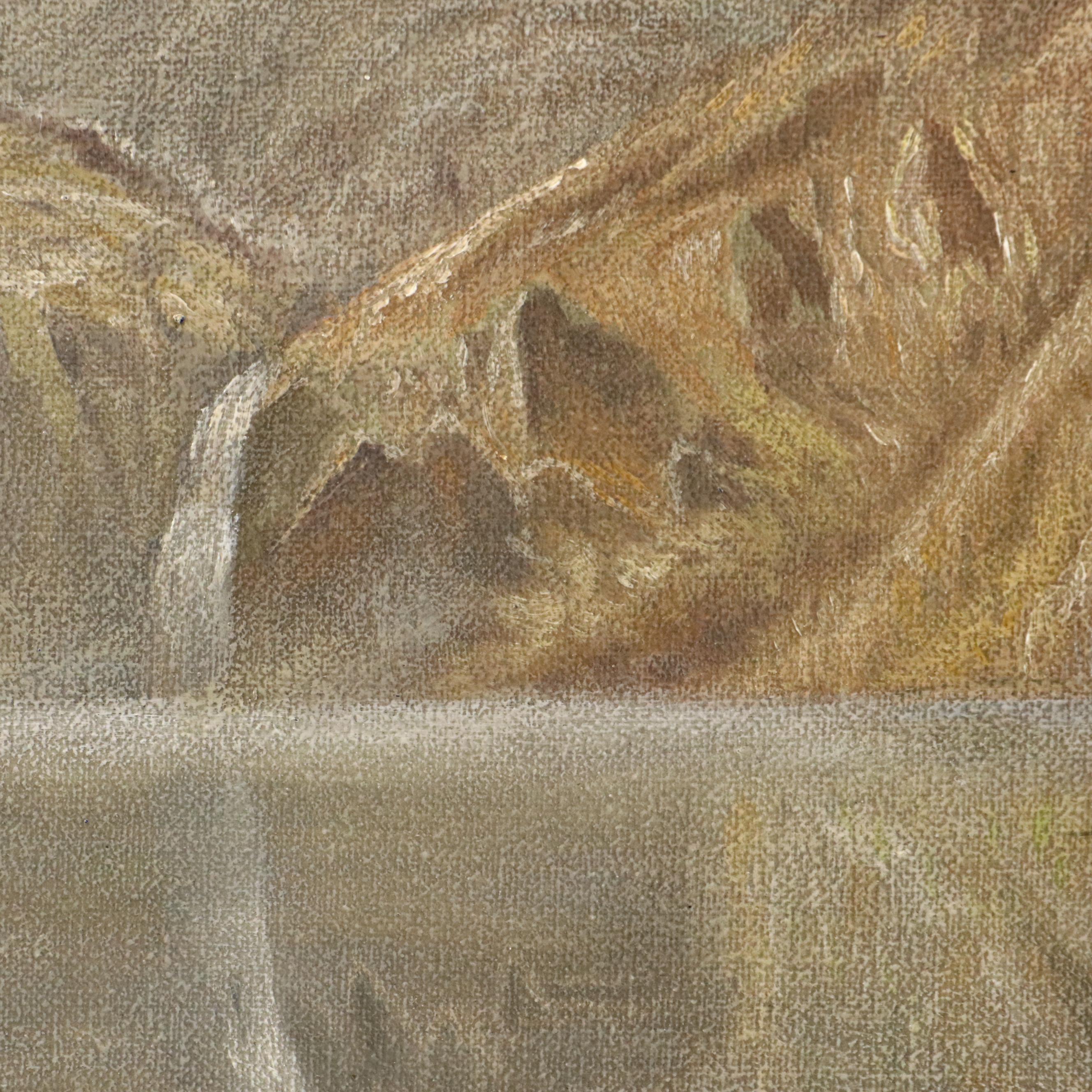 Oil Painting of Sierra Nevada Landscape After Bierdstadt