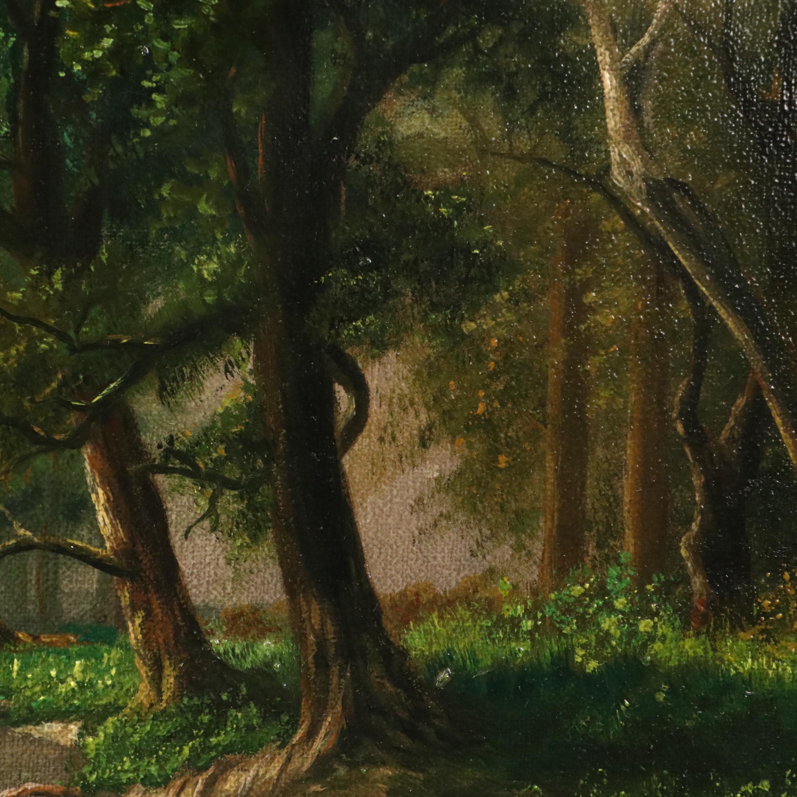 Oil Painting of Sierra Nevada Landscape After Bierdstadt