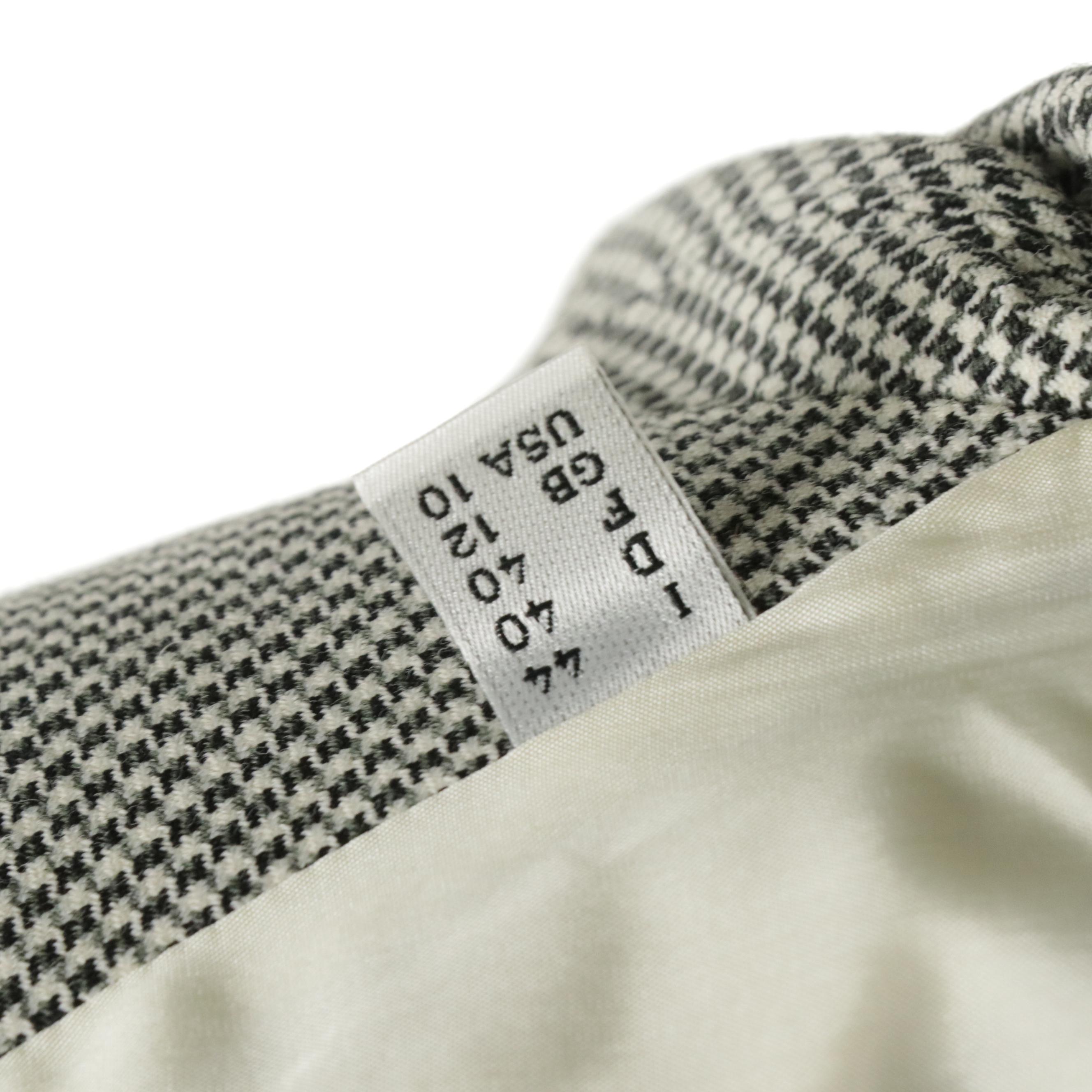 Moschino Houndstooth Wool Two-Piece Skirt Set