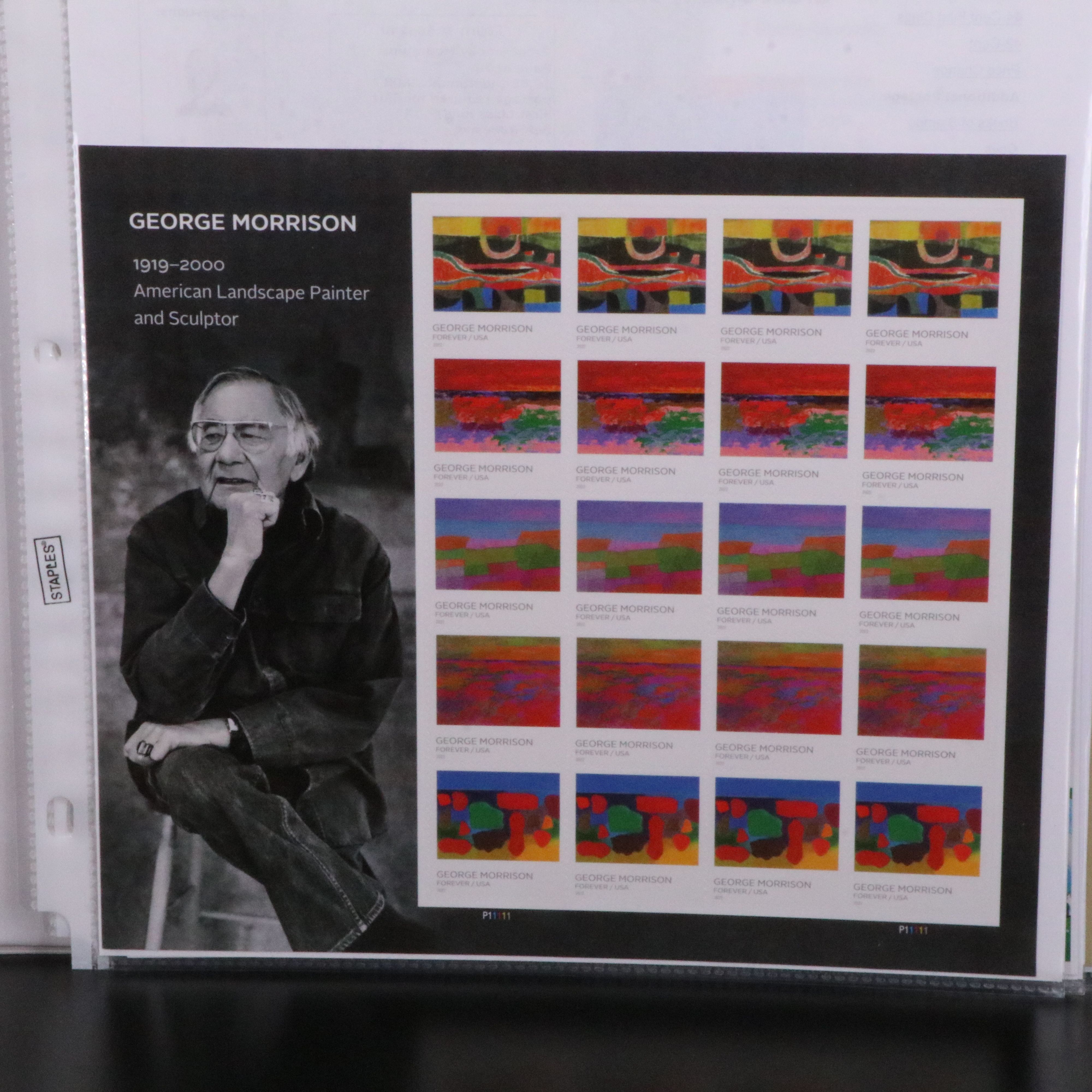 Notebook with U.S. Mint Forever Stamps Totaling $1625.81 Face Value