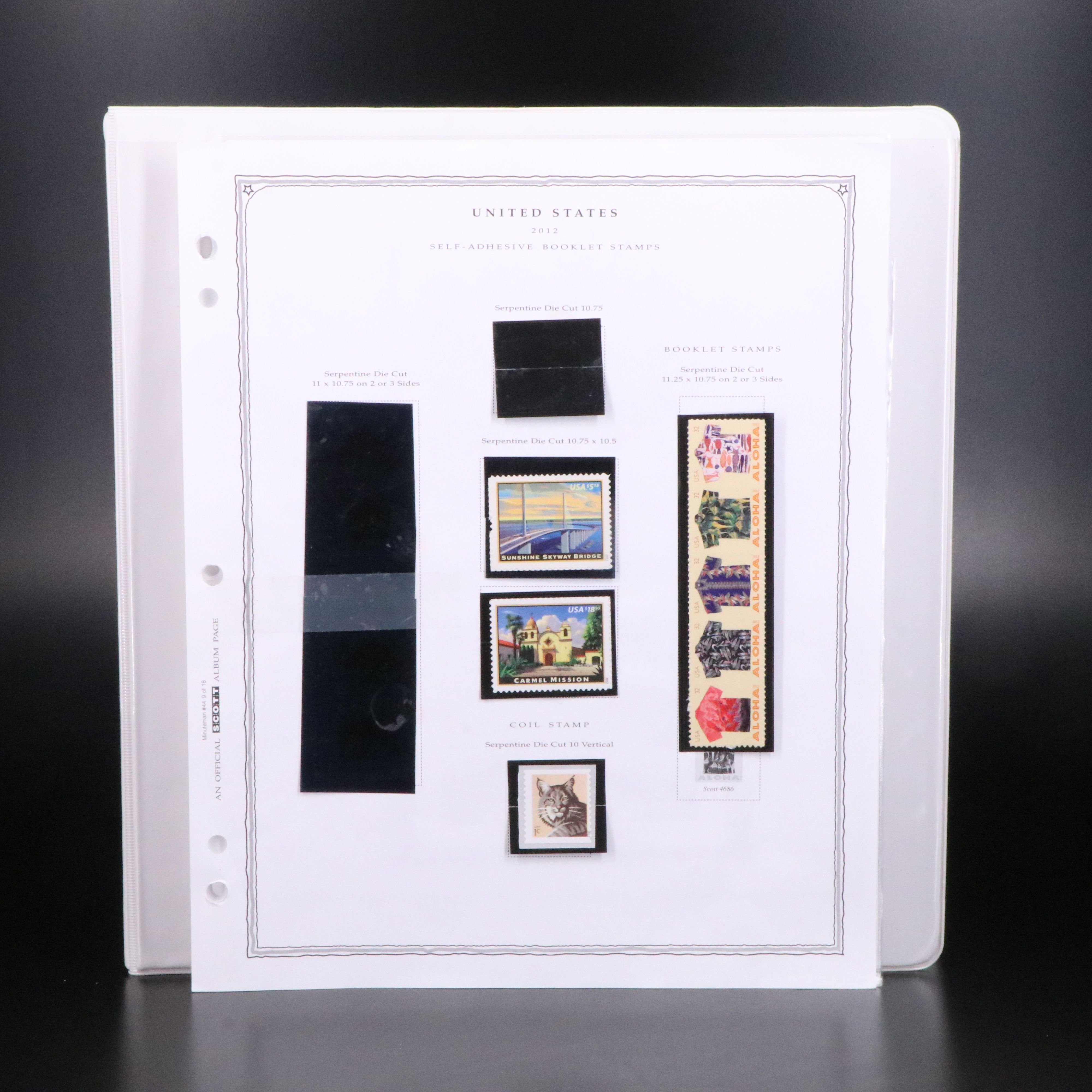 Notebook with U.S. Mint Forever Stamps Totaling $1625.81 Face Value