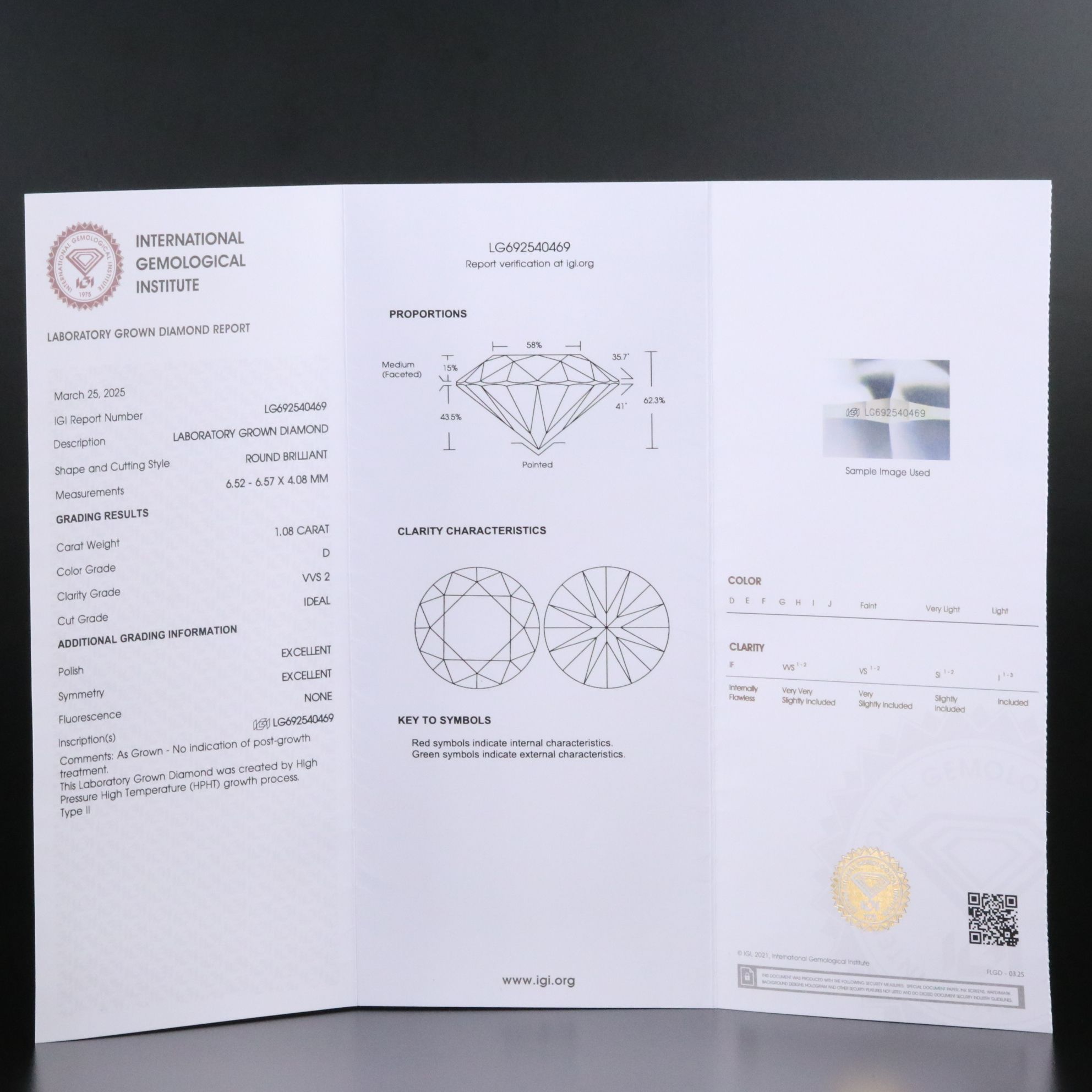 Platinum 2.15 CTW Lab Grown Diamond Stud Earrings with IGI Reports