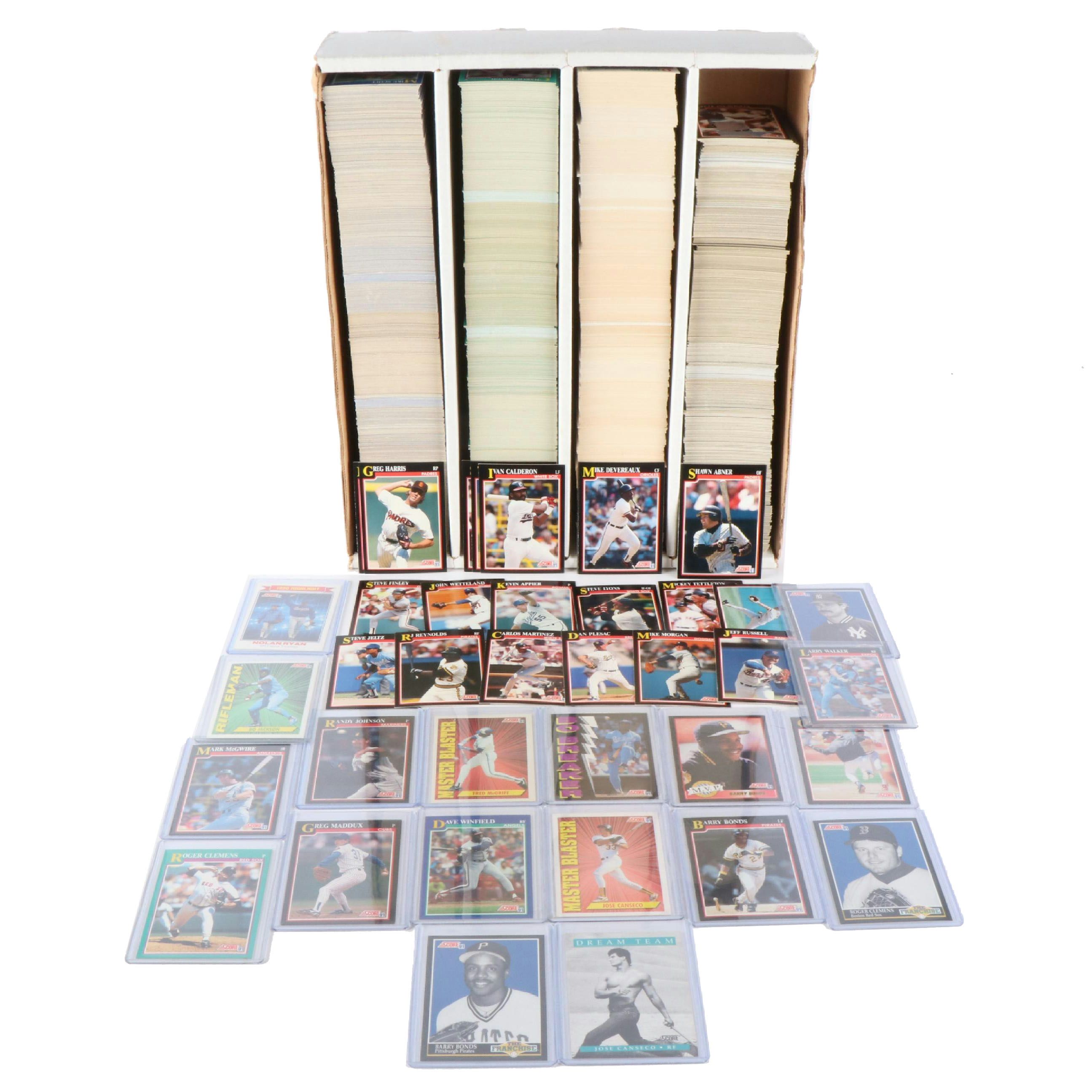3,200 Mint Condition 1991 Score Cello Box Case Baseball Cards
