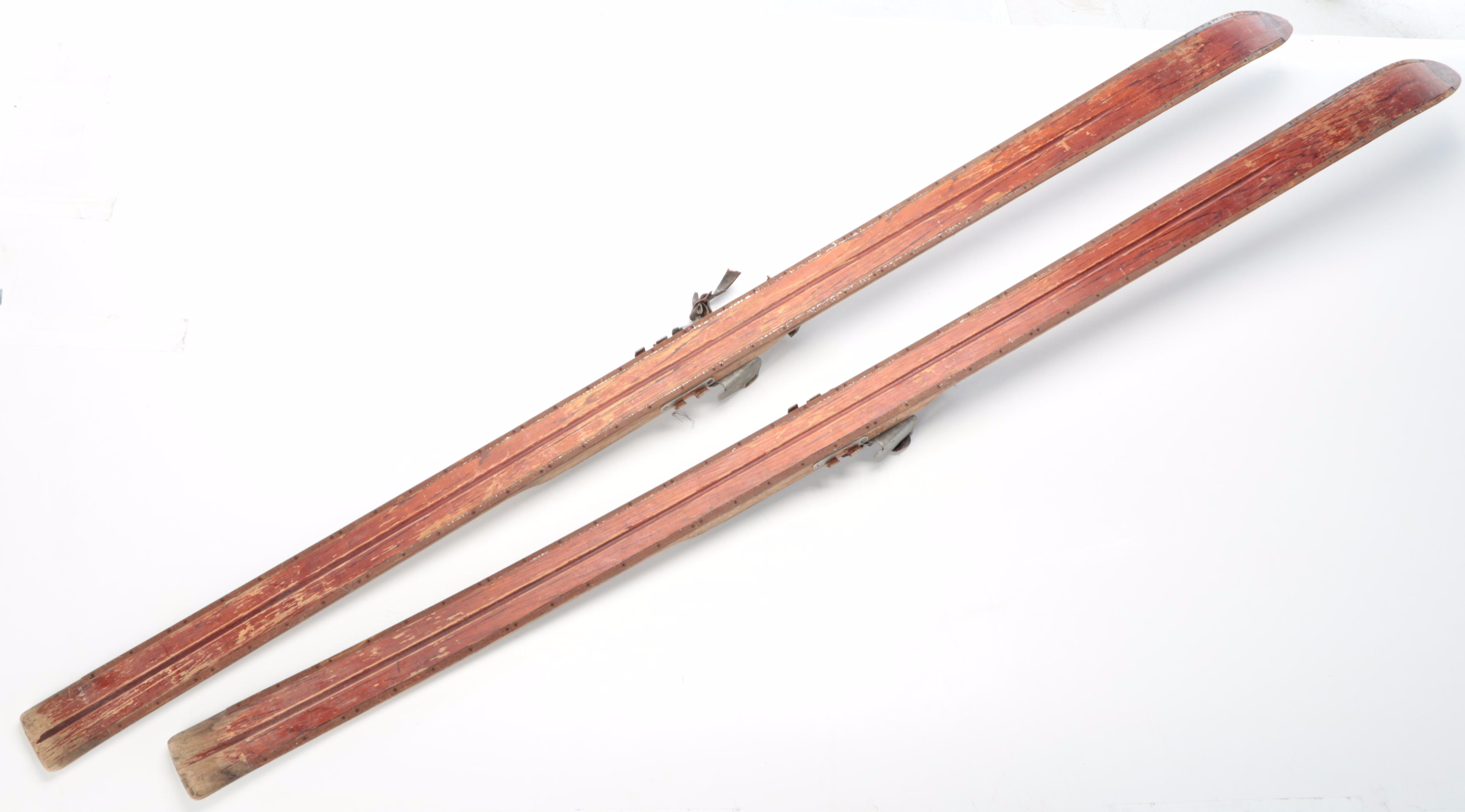 KX Wooden Skis, Early 20th Century