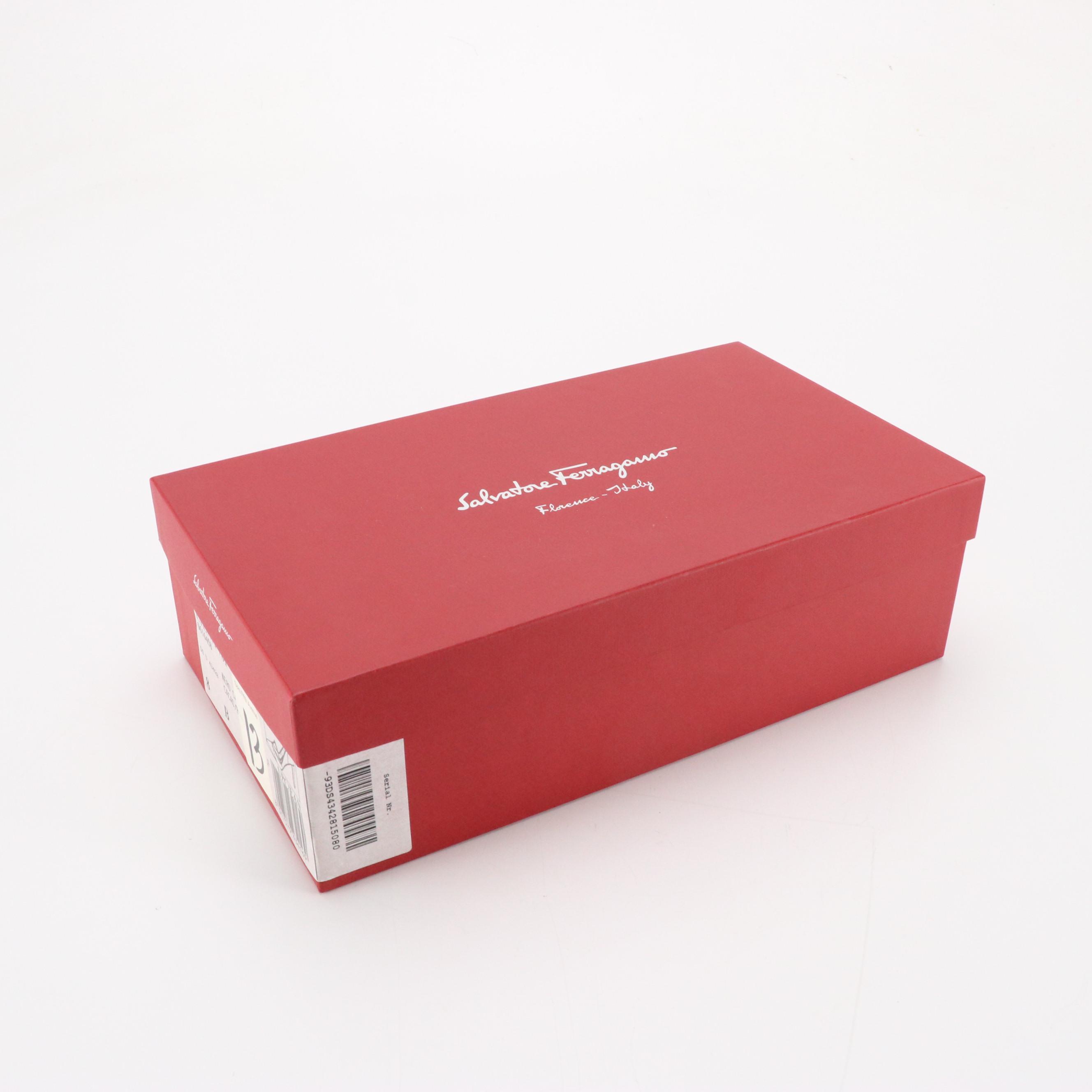 Salvatore Ferragamo Liena 70 Pumps in Leather/Suede/Dyed Calf Hair with Box