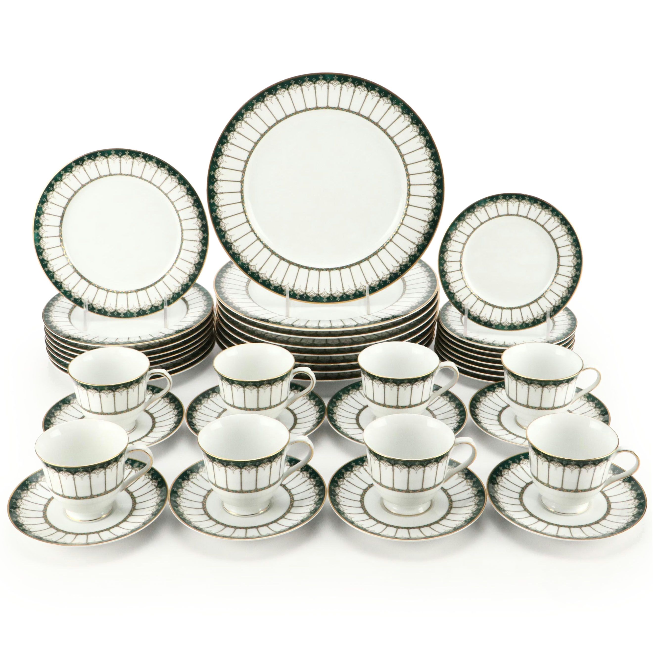 Nikko "Emeraude" Bone China Dinnerware, 1995–2003