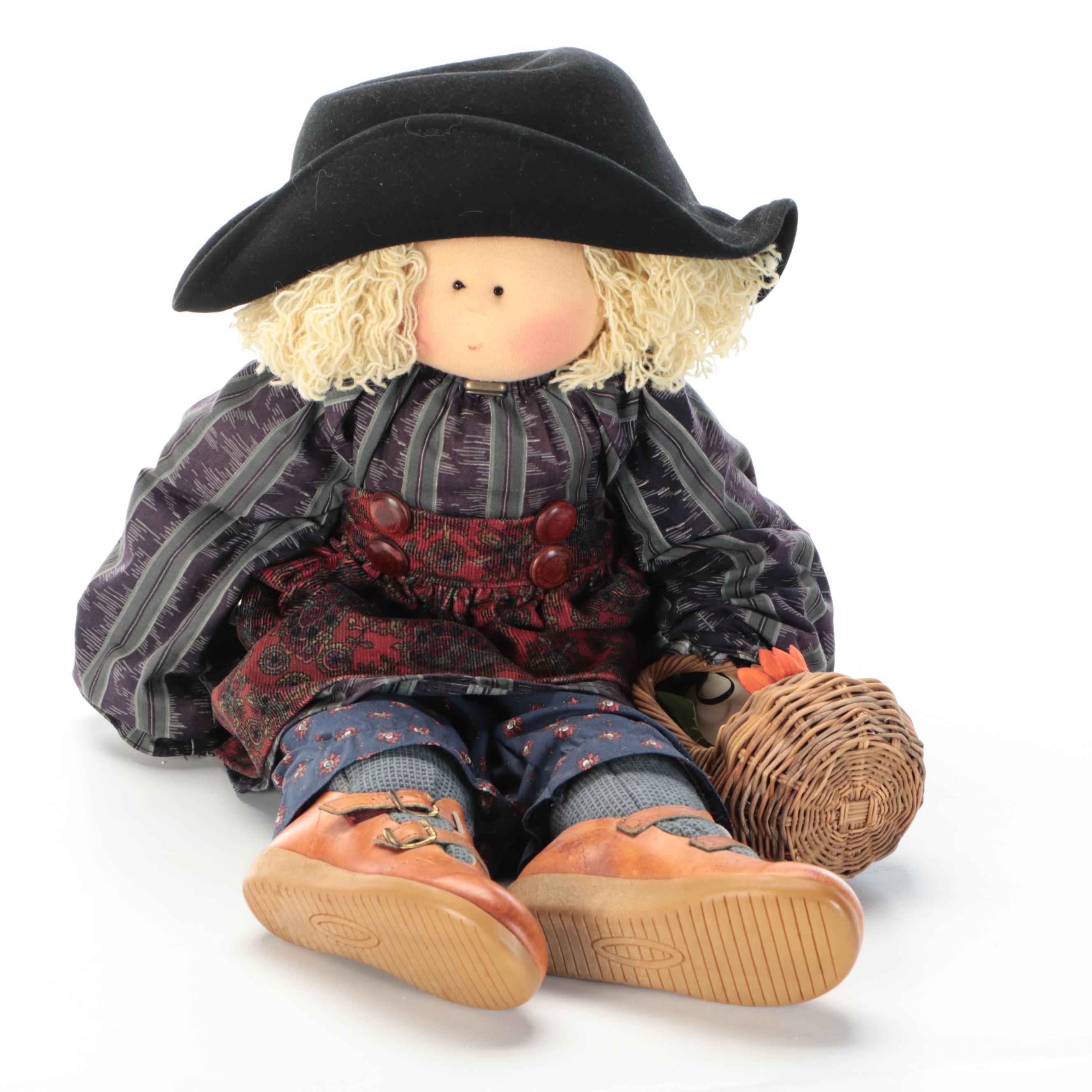 Gretchen Wilson "Gertie" and "Judith" Fabric Little Souls Dolls