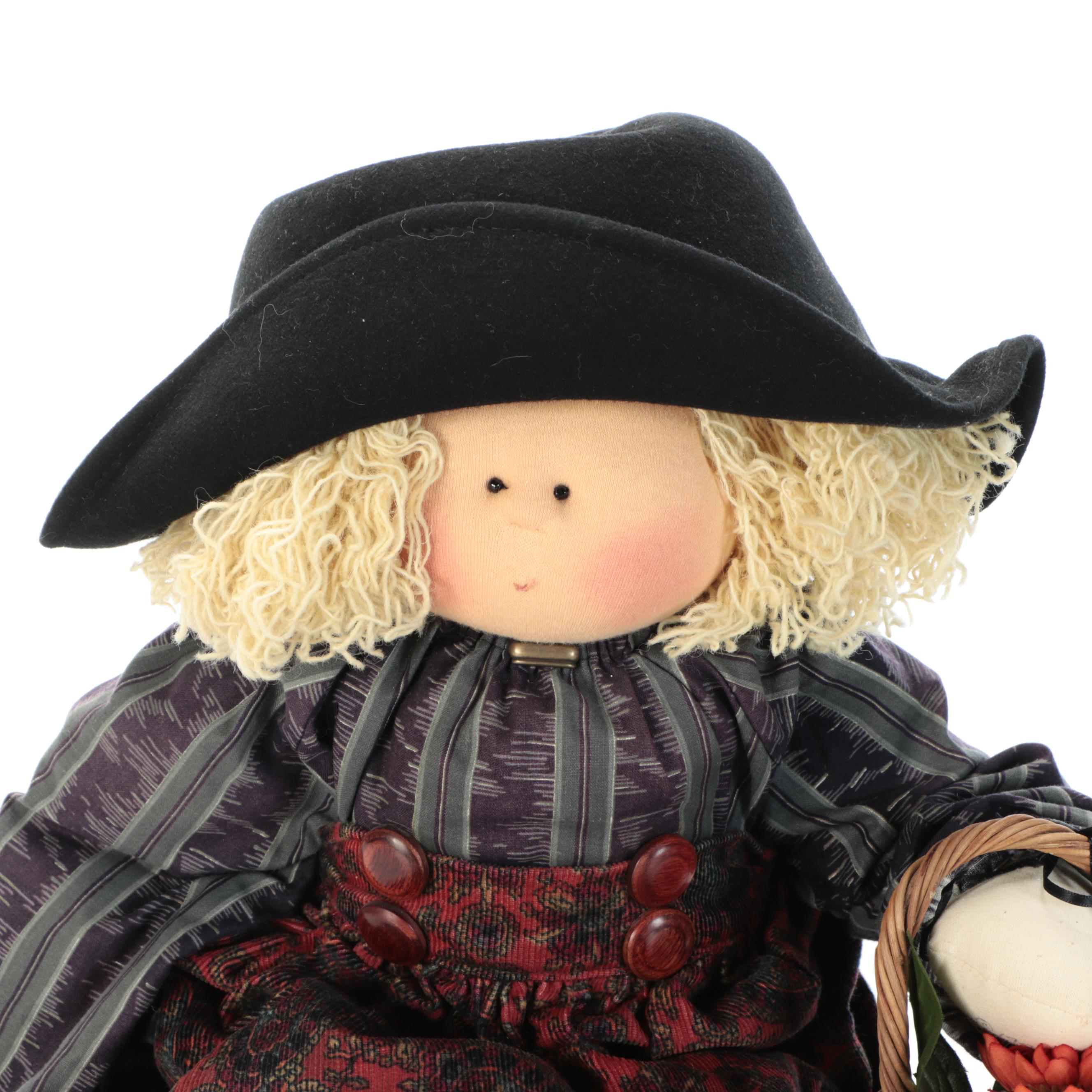 Gretchen Wilson "Gertie" and "Judith" Fabric Little Souls Dolls