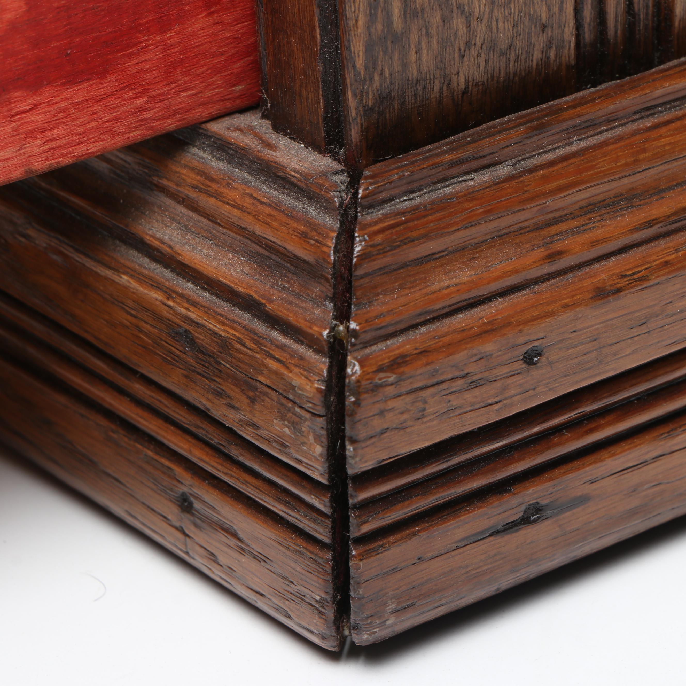 The Spool Cotton Co. Two-Drawer Wooden Cabinet