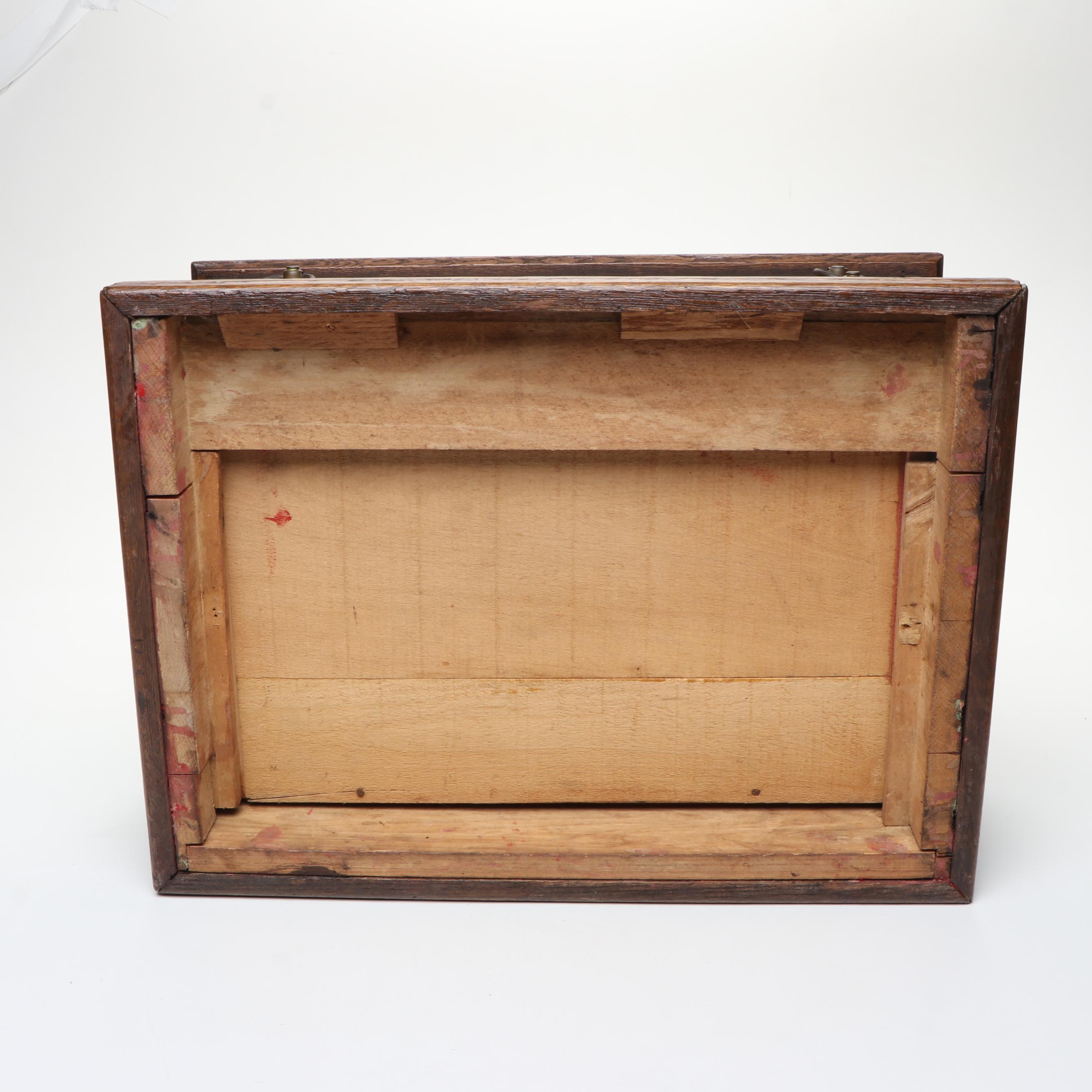 The Spool Cotton Co. Two-Drawer Wooden Cabinet