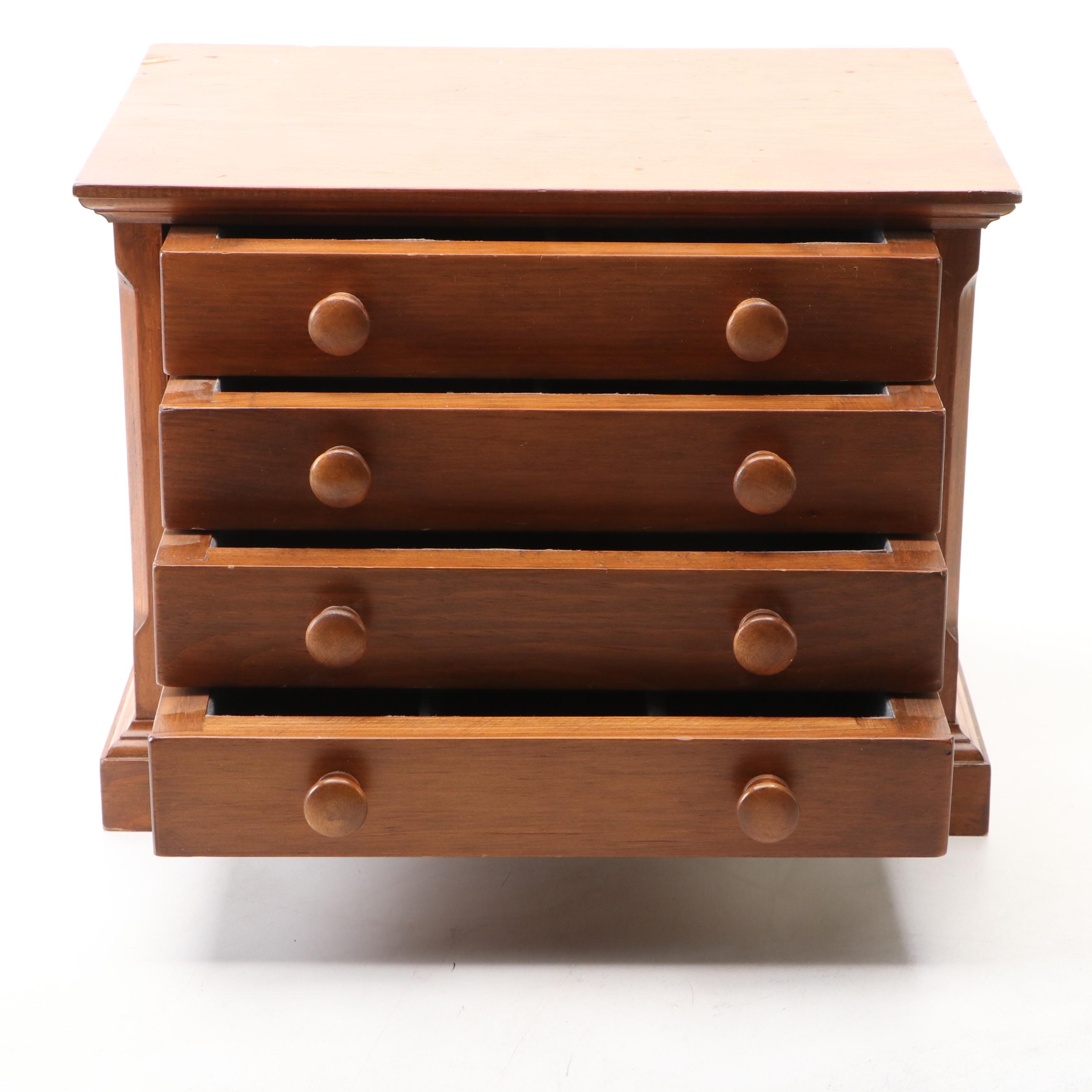 Four-Drawer Wood Vanity Chest