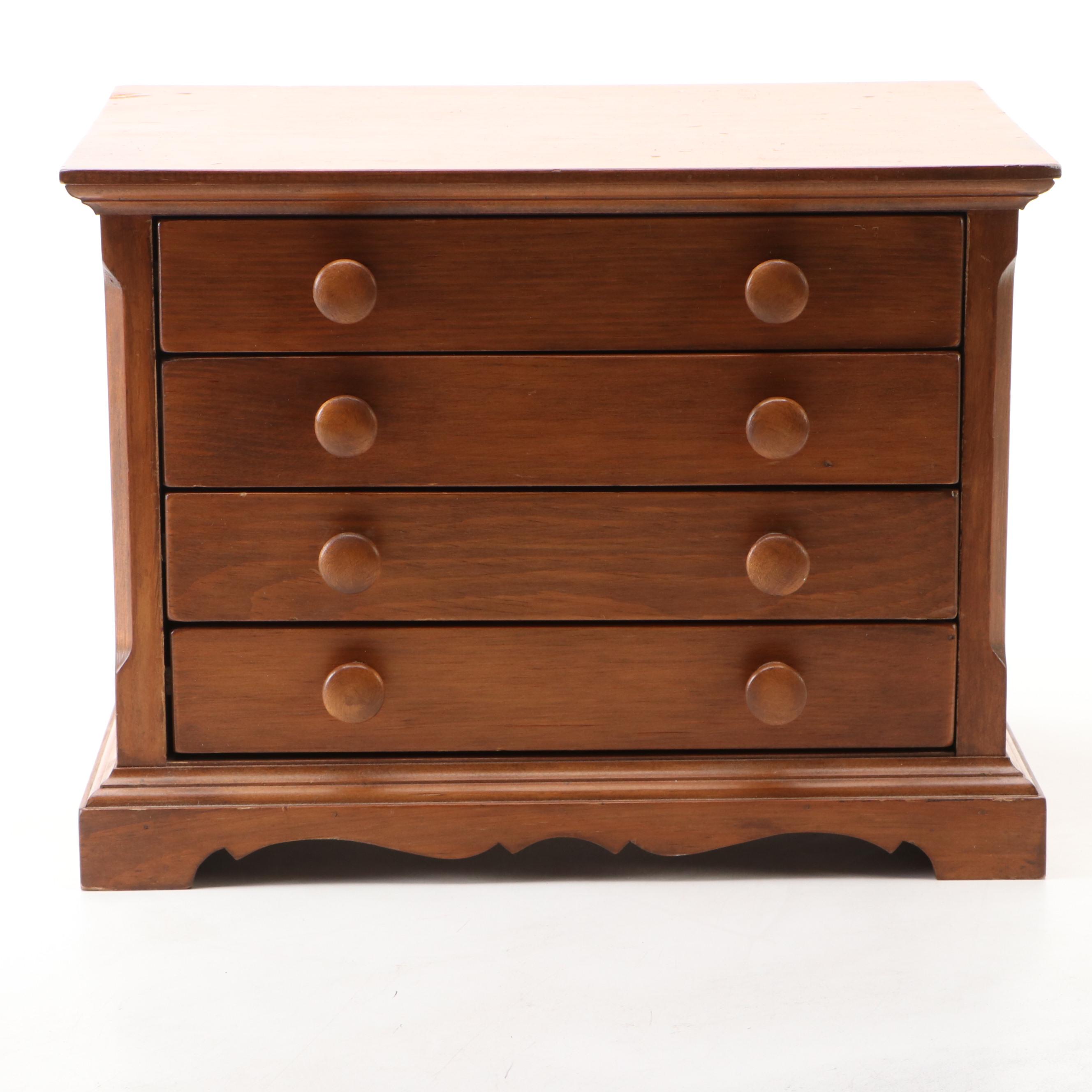 Four-Drawer Wood Vanity Chest