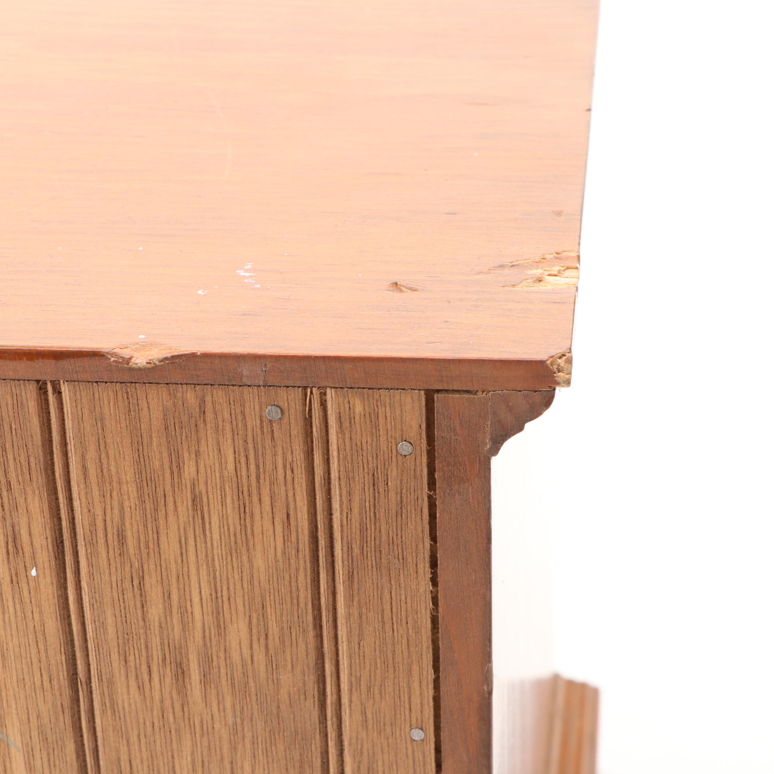 Four-Drawer Wood Vanity Chest