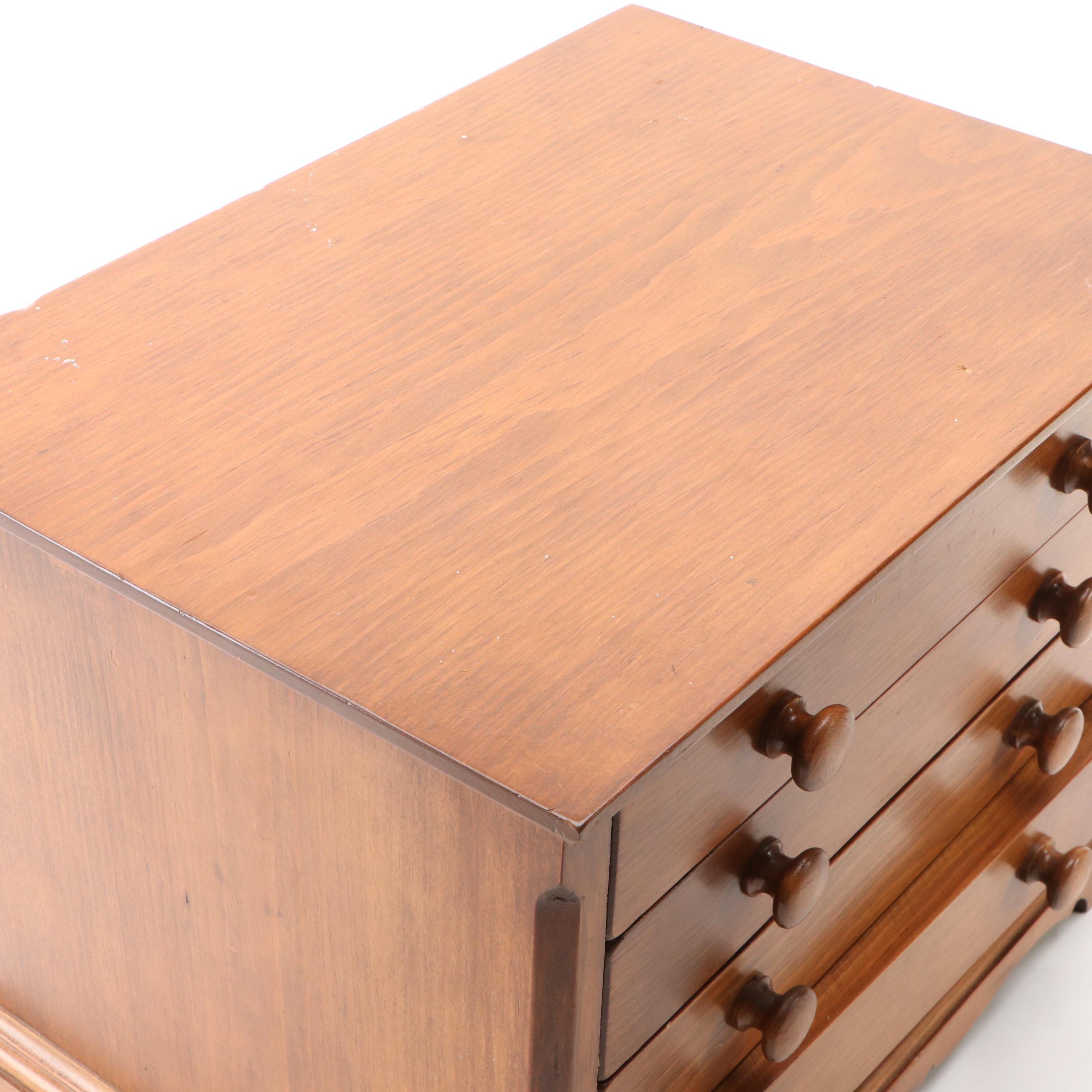 Four-Drawer Wood Vanity Chest