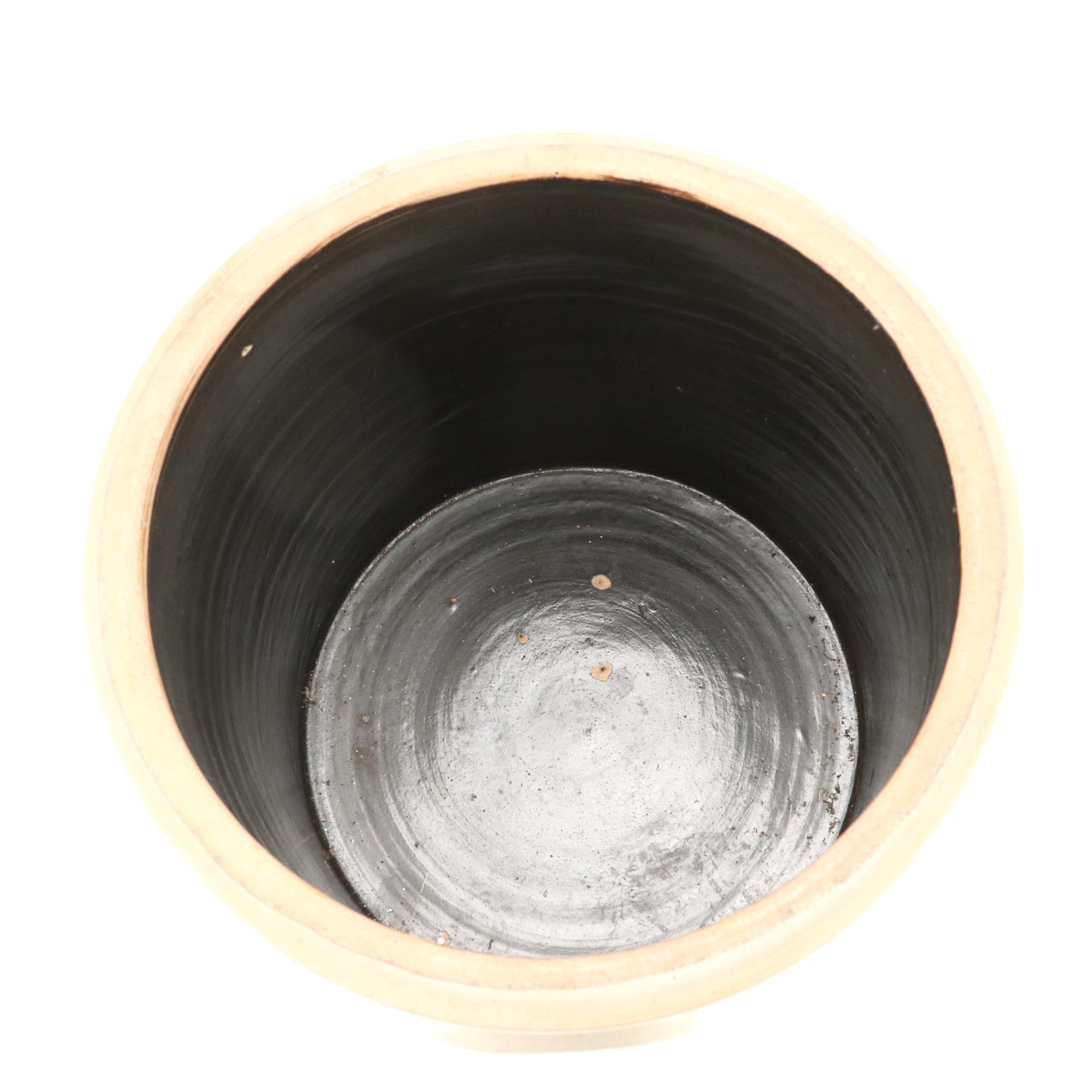 American Rustic Style Salt Glazed Stoneware Crock