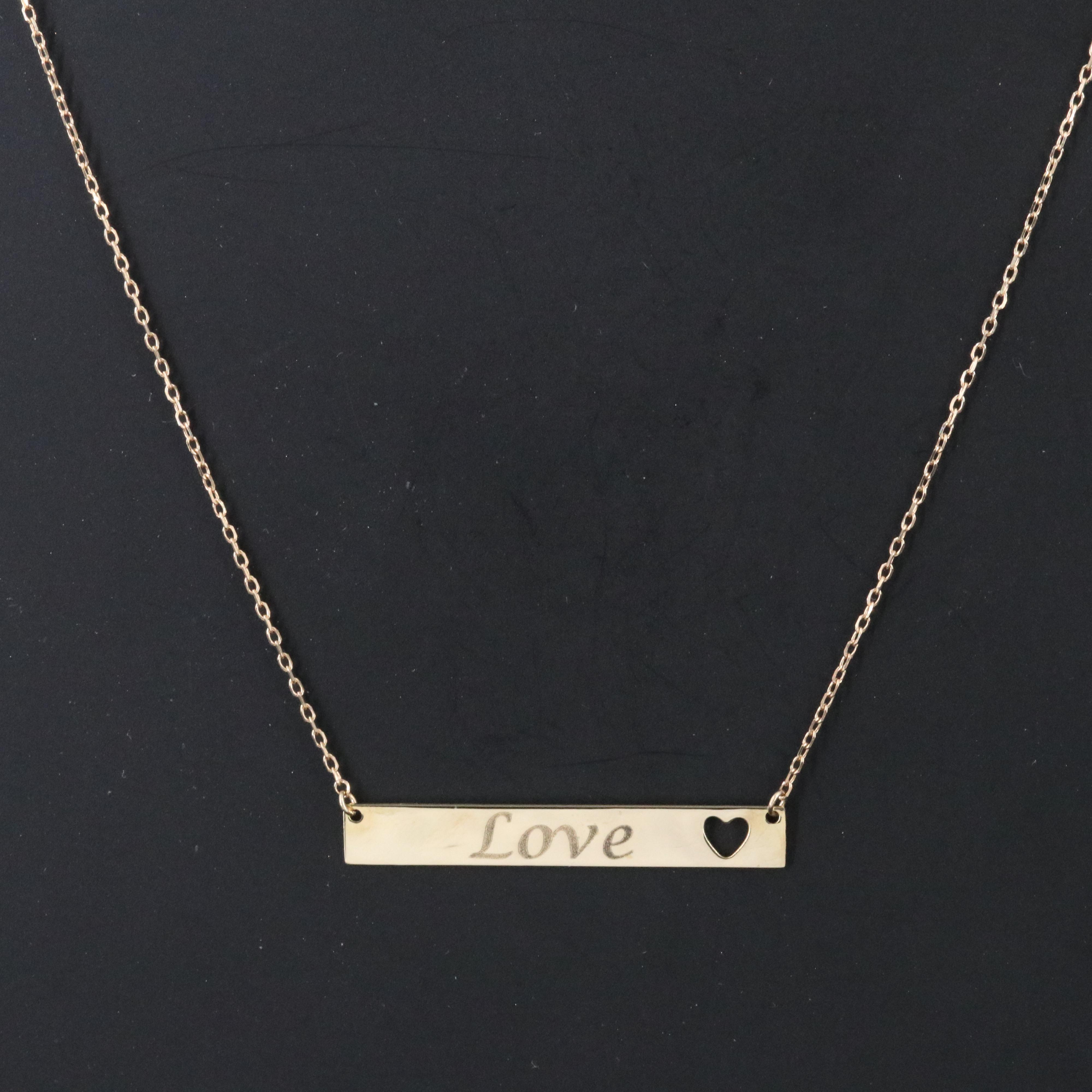 10K "Love" Necklace