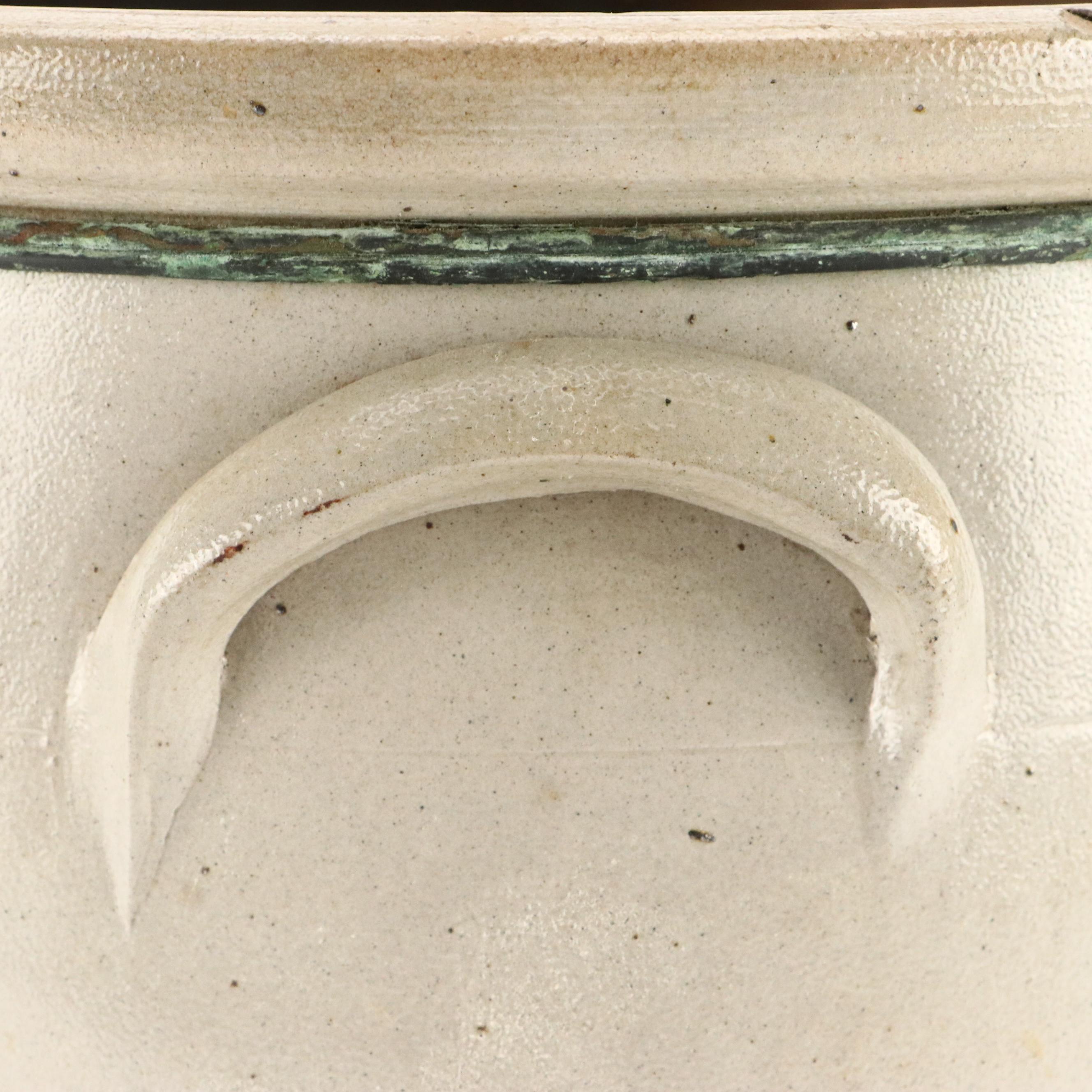 American Rustic Style Salt Glazed Stoneware Crock