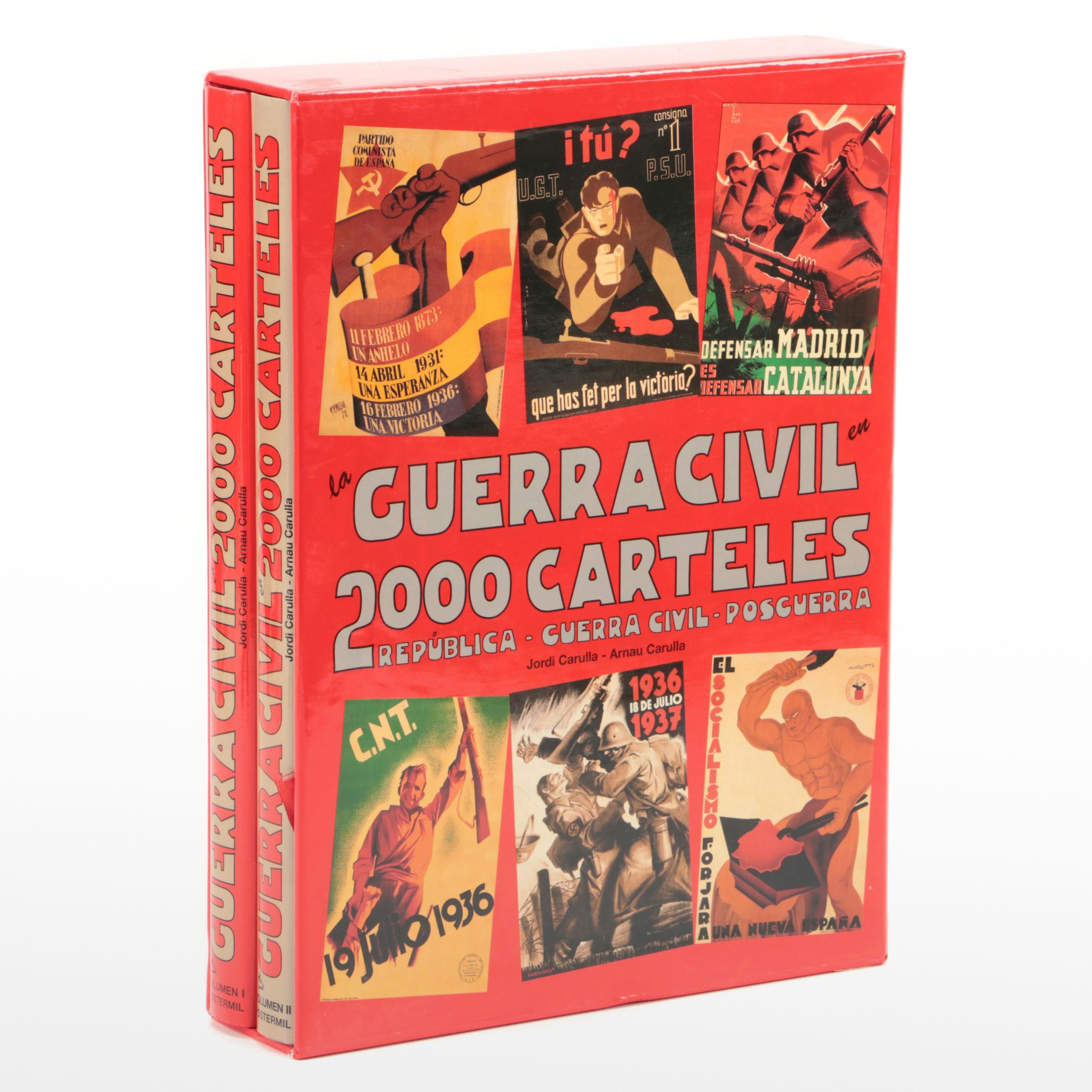 "La Guerra Civil en 2000 Carteles" Box Set by Jordi and Arnau Carulla, 1997