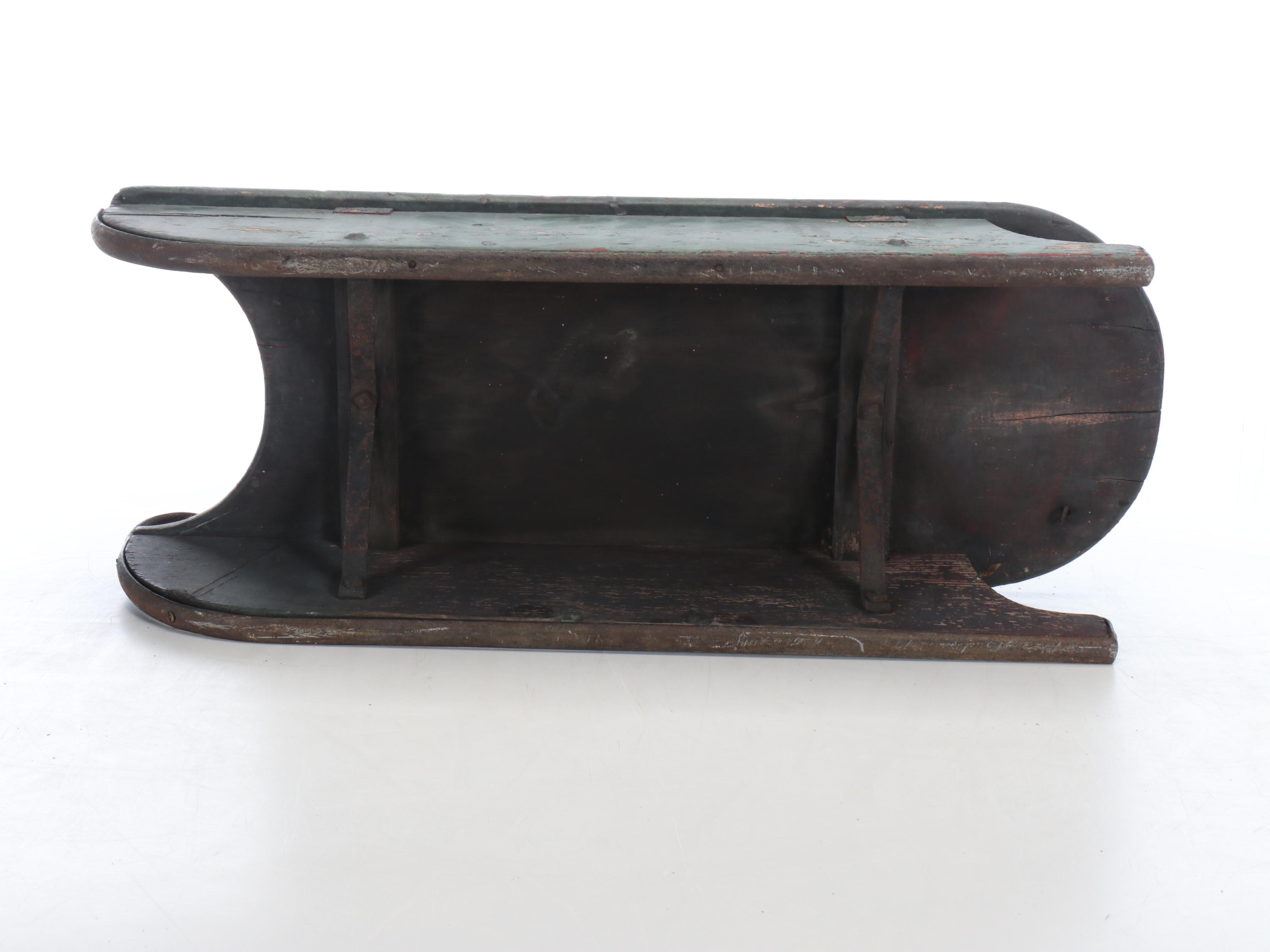 Handmade Wood Children's Bobsled