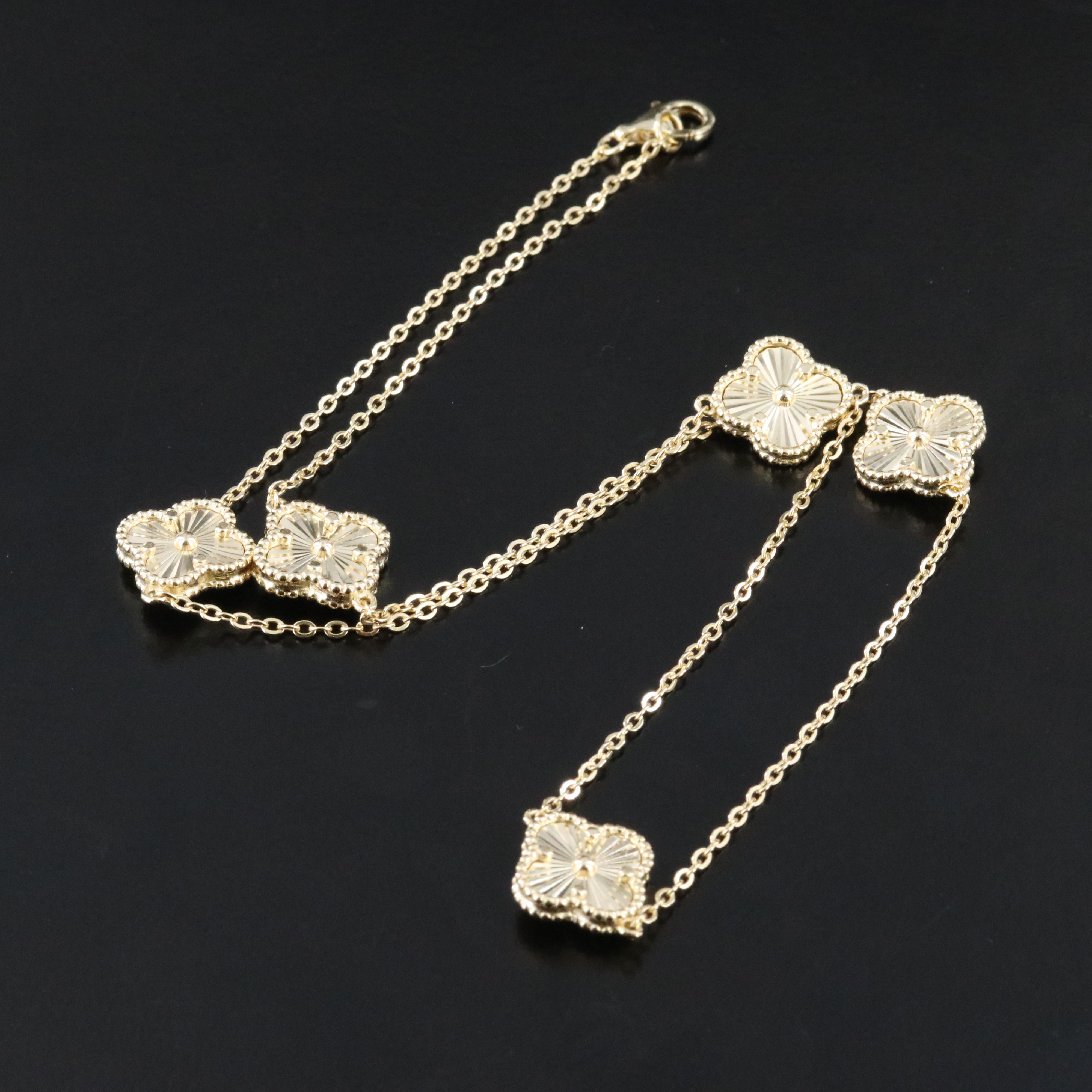 Sterling Quatrefoil Necklace