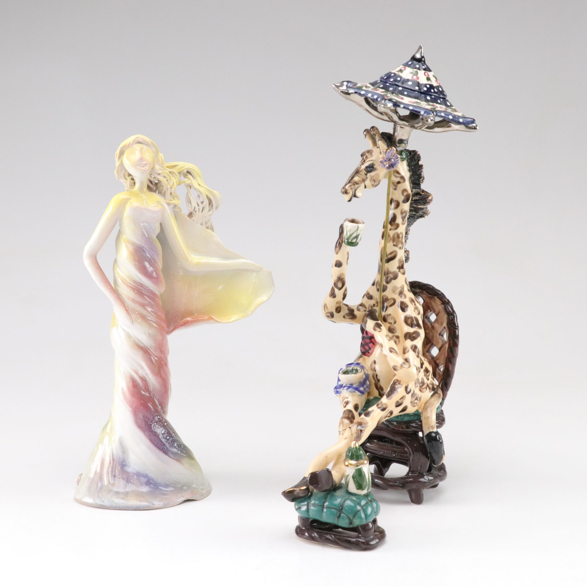 Heather Goldmine Giraffe Figurine for Blue Sky Clayworks and Hand-Crafted Figure