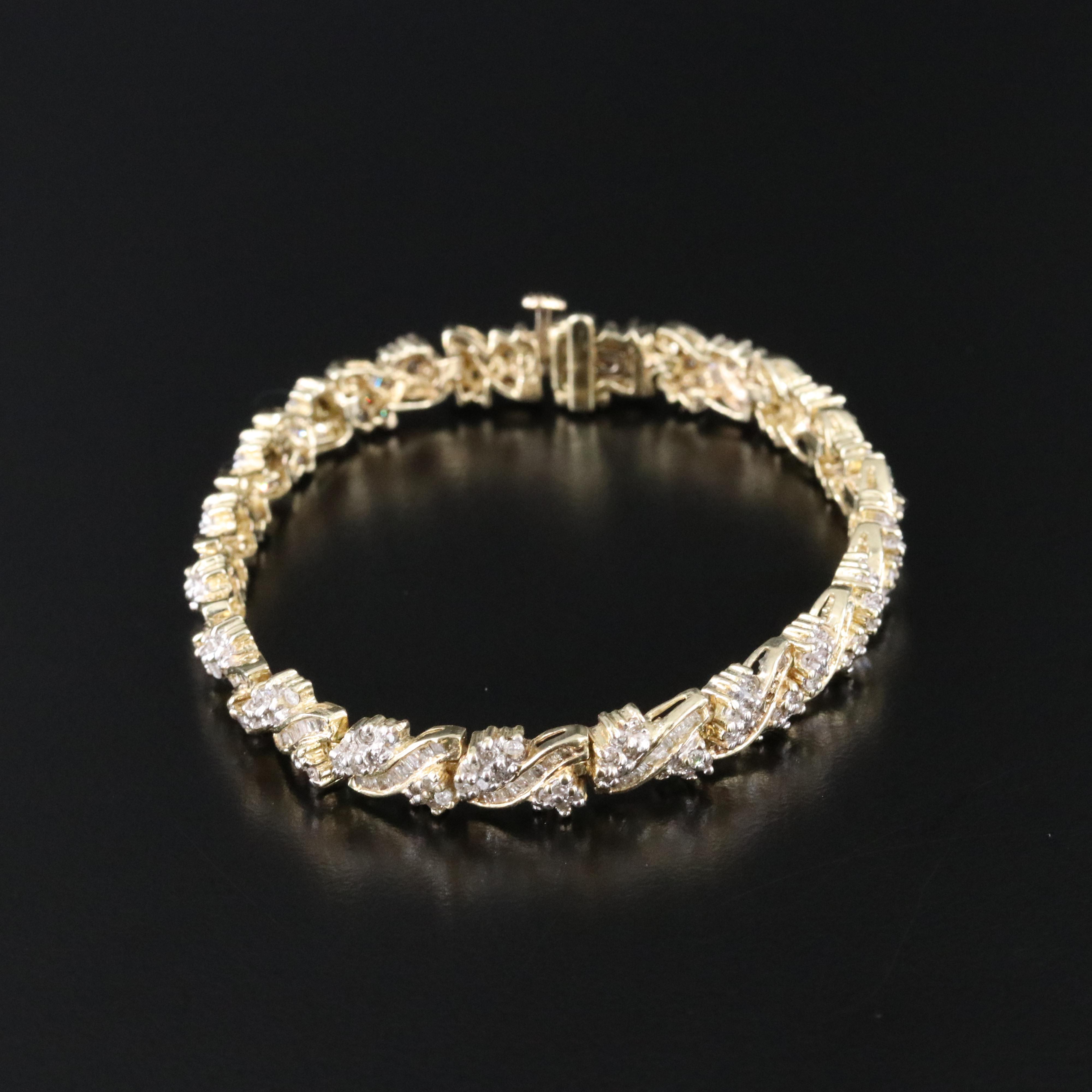 10K 3.54 CTW Diamond Bracelet