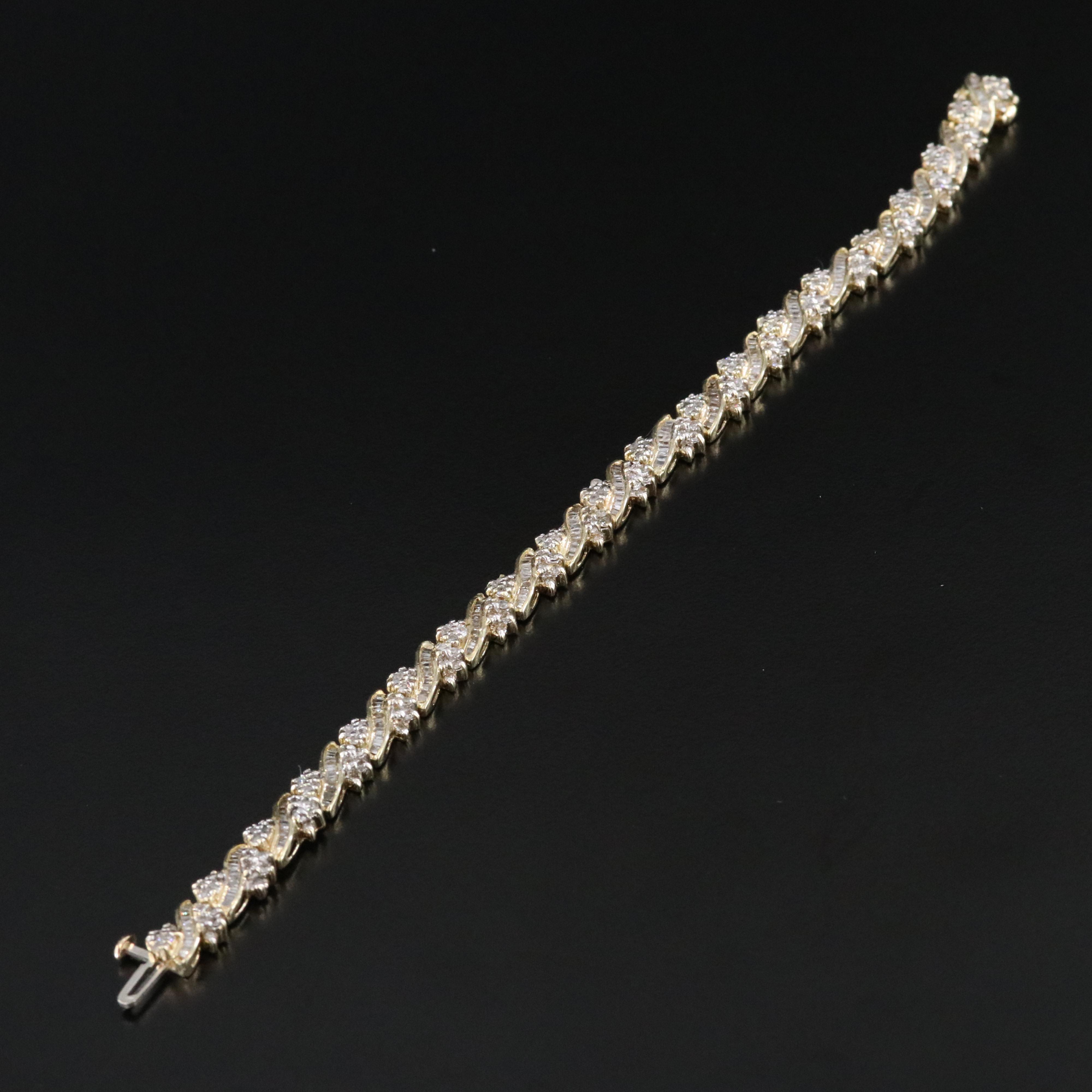 10K 3.54 CTW Diamond Bracelet
