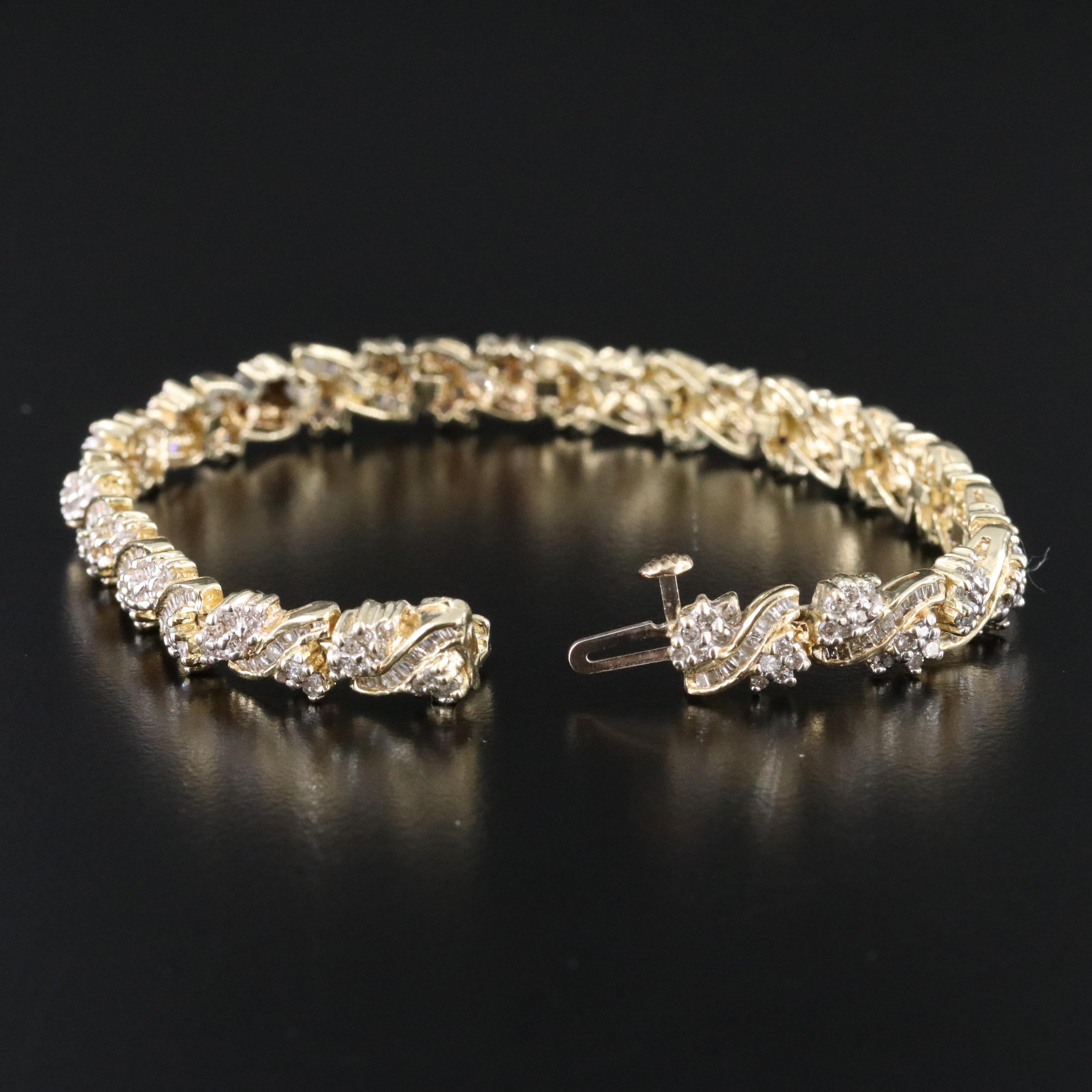 10K 3.54 CTW Diamond Bracelet