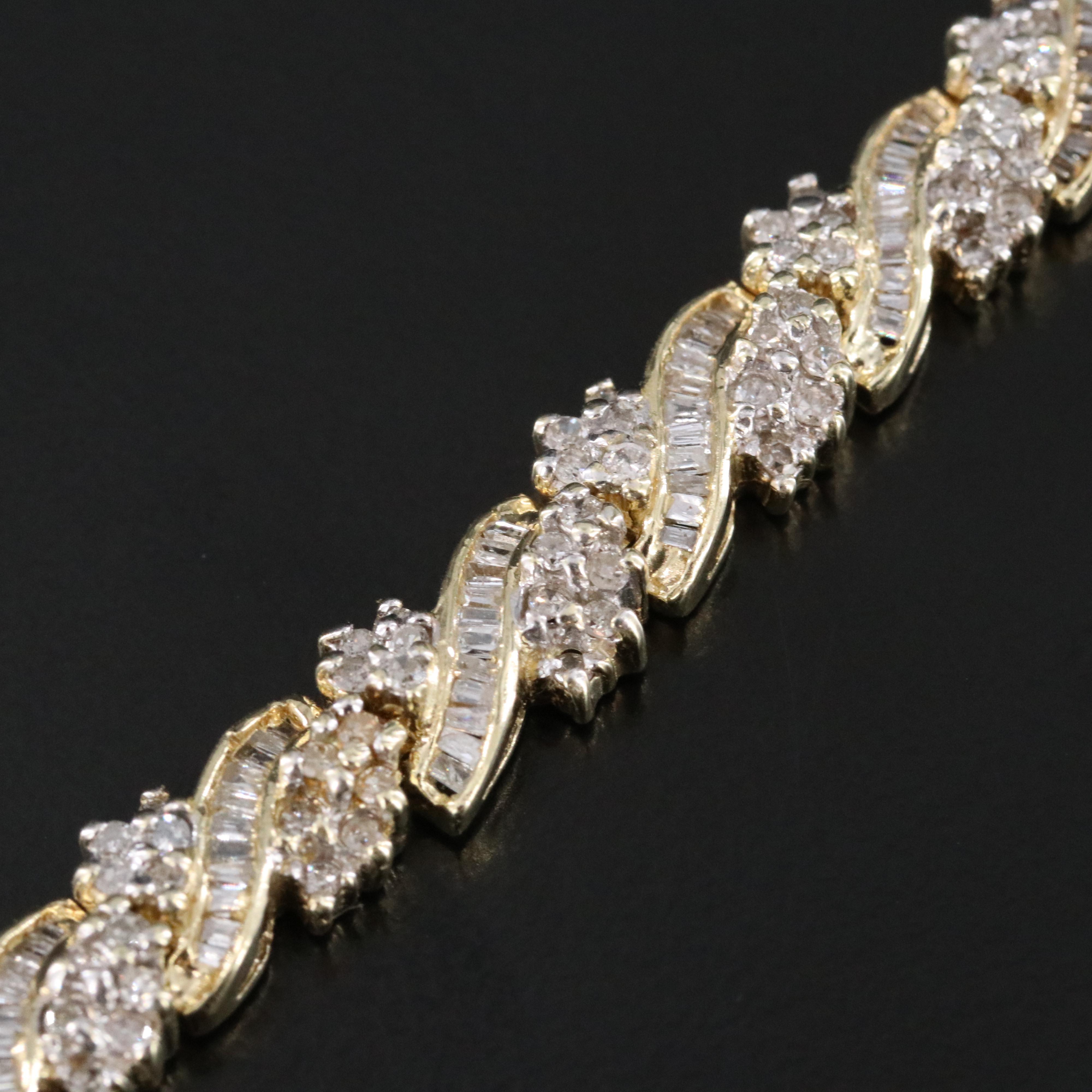 10K 3.54 CTW Diamond Bracelet