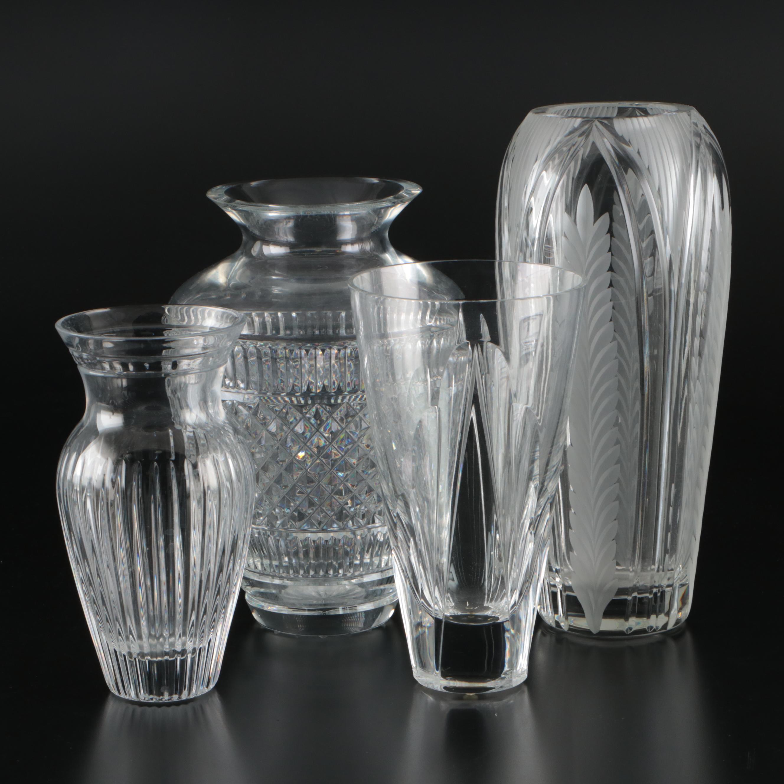 Waterford Crystal with Lenox and Other Crystal Vases