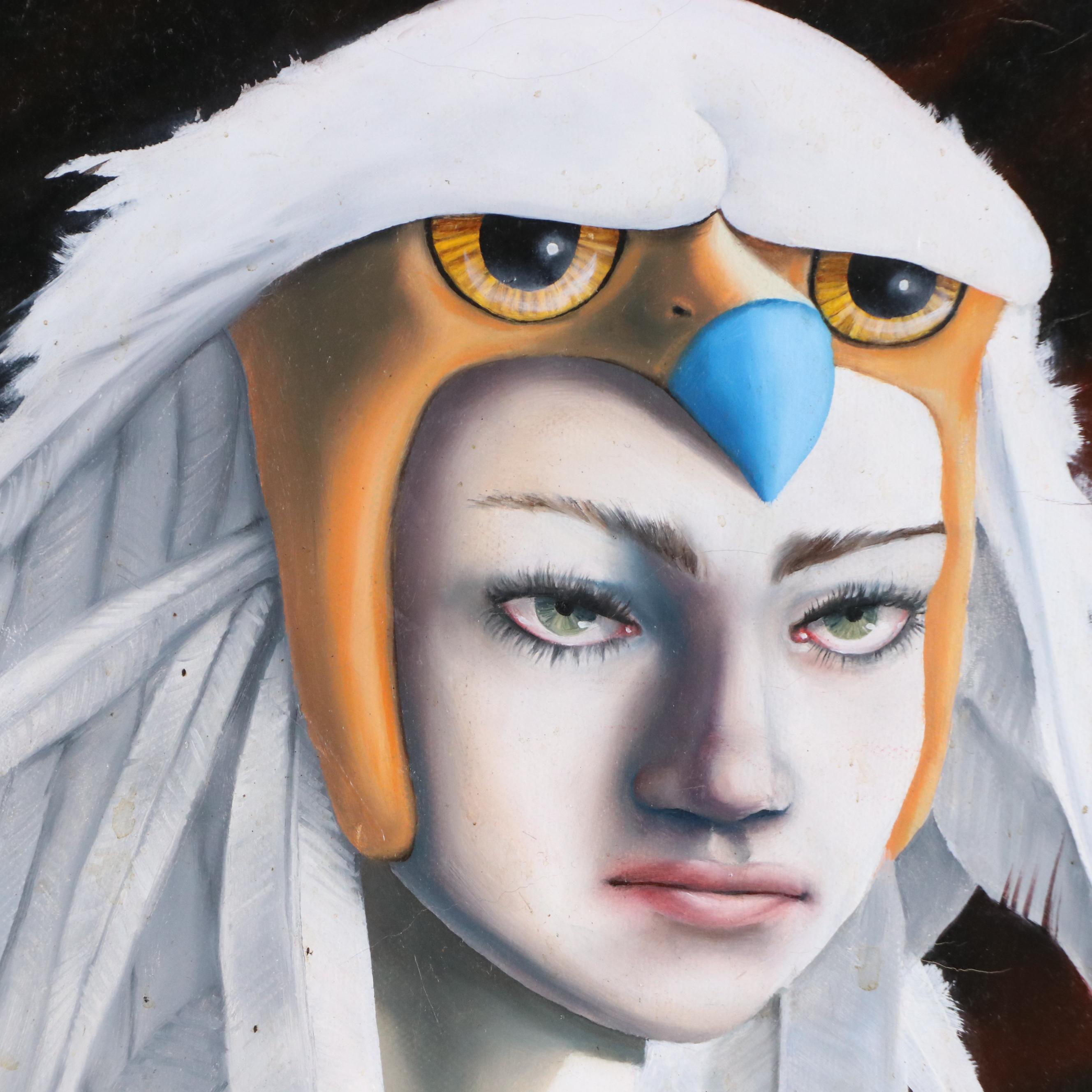 Alex Snelgrove Abstract Portrait Oil Painting