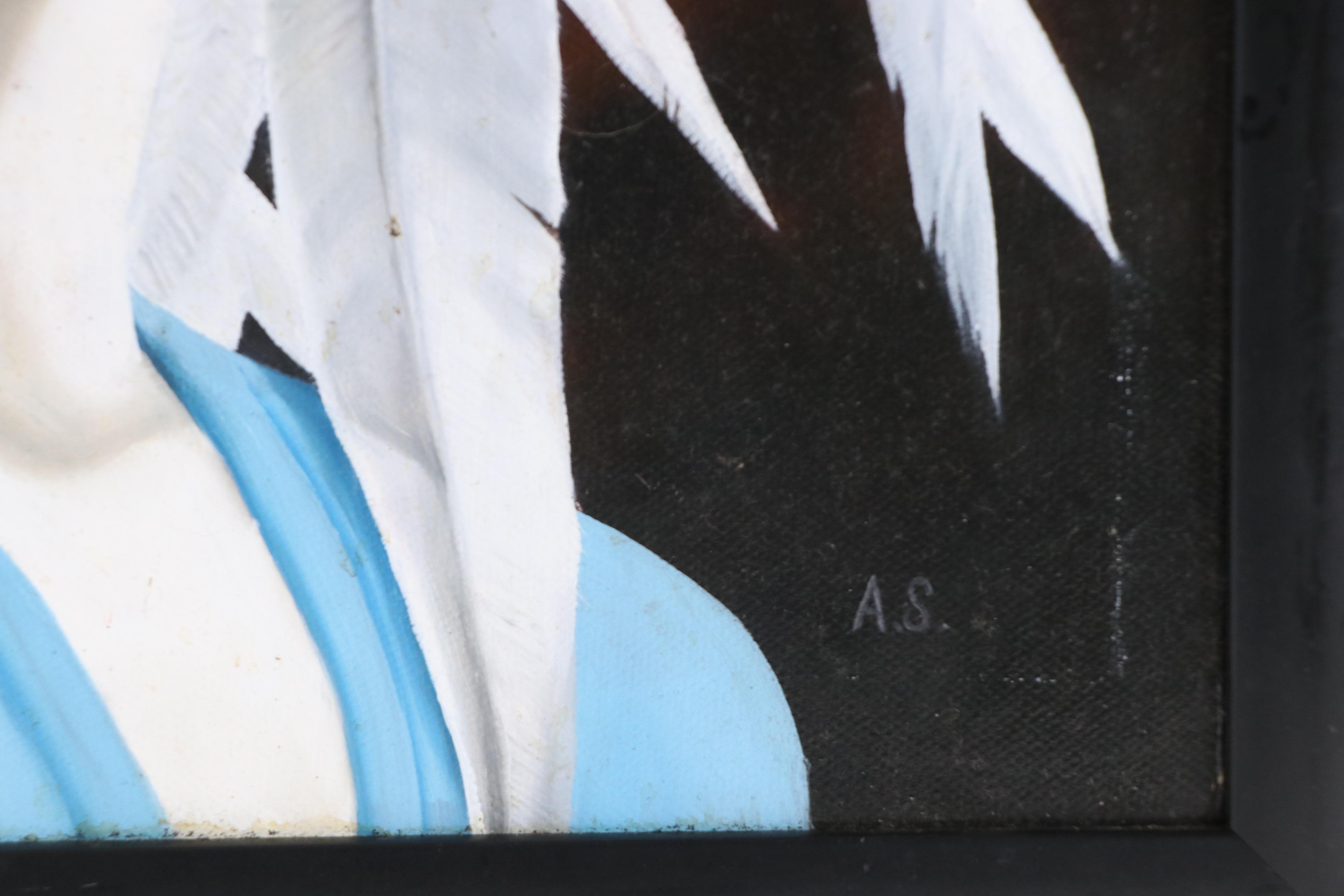 Alex Snelgrove Abstract Portrait Oil Painting